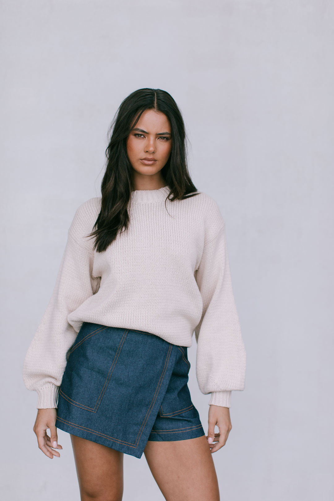 Wallin Skort Navy Denim