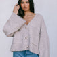 Demi Cardigan - Mushroom