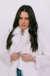 Delilah Faux Fur Jacket - Cream