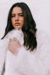 Delilah Faux Fur Jacket - Cream