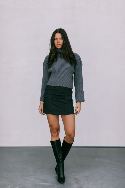 Basilio Mini Skirt - Black