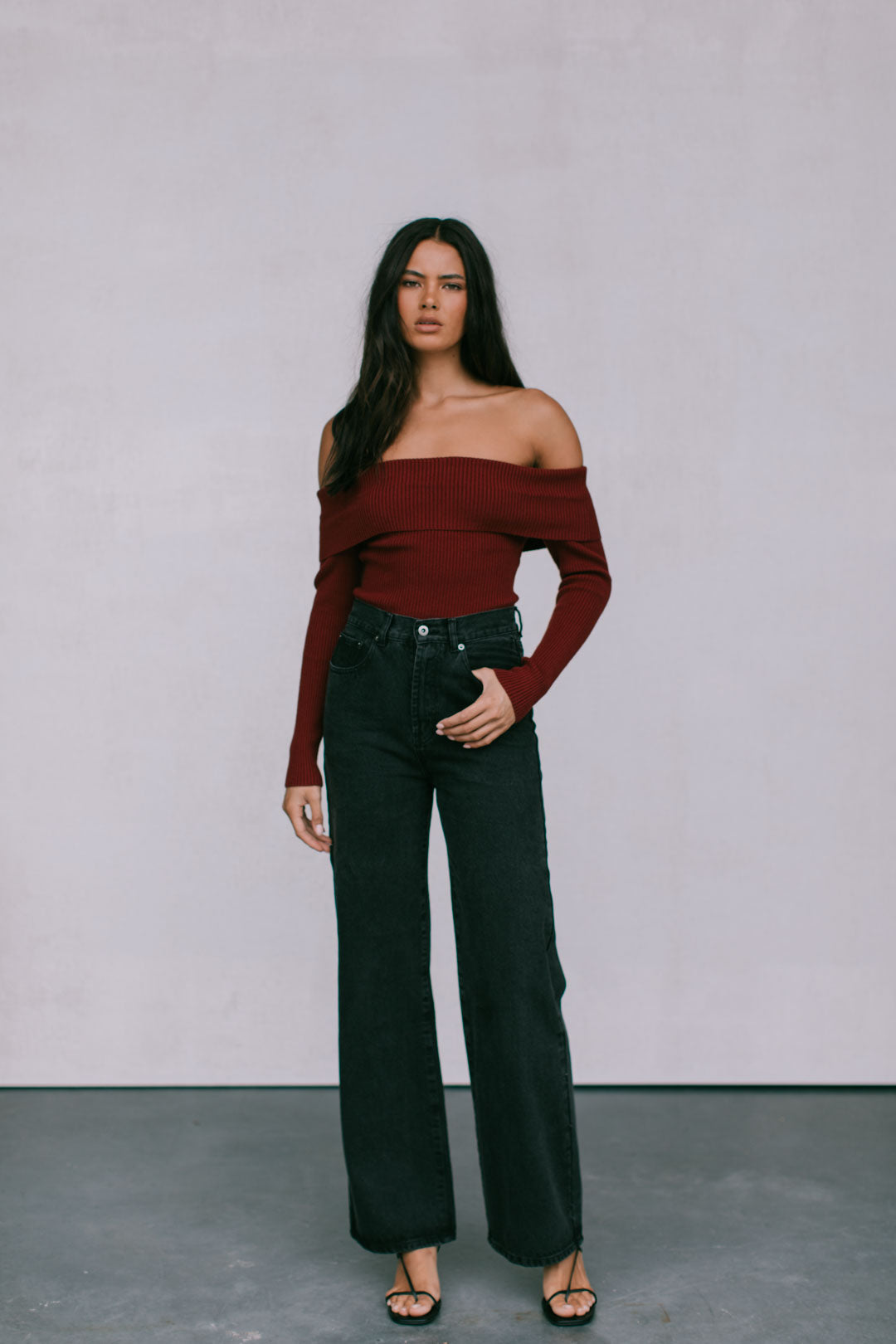 Rachel Jeans Black Washed Denim