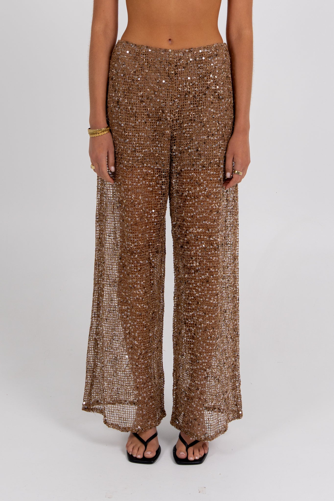 Juno Sequin Pant Mocha