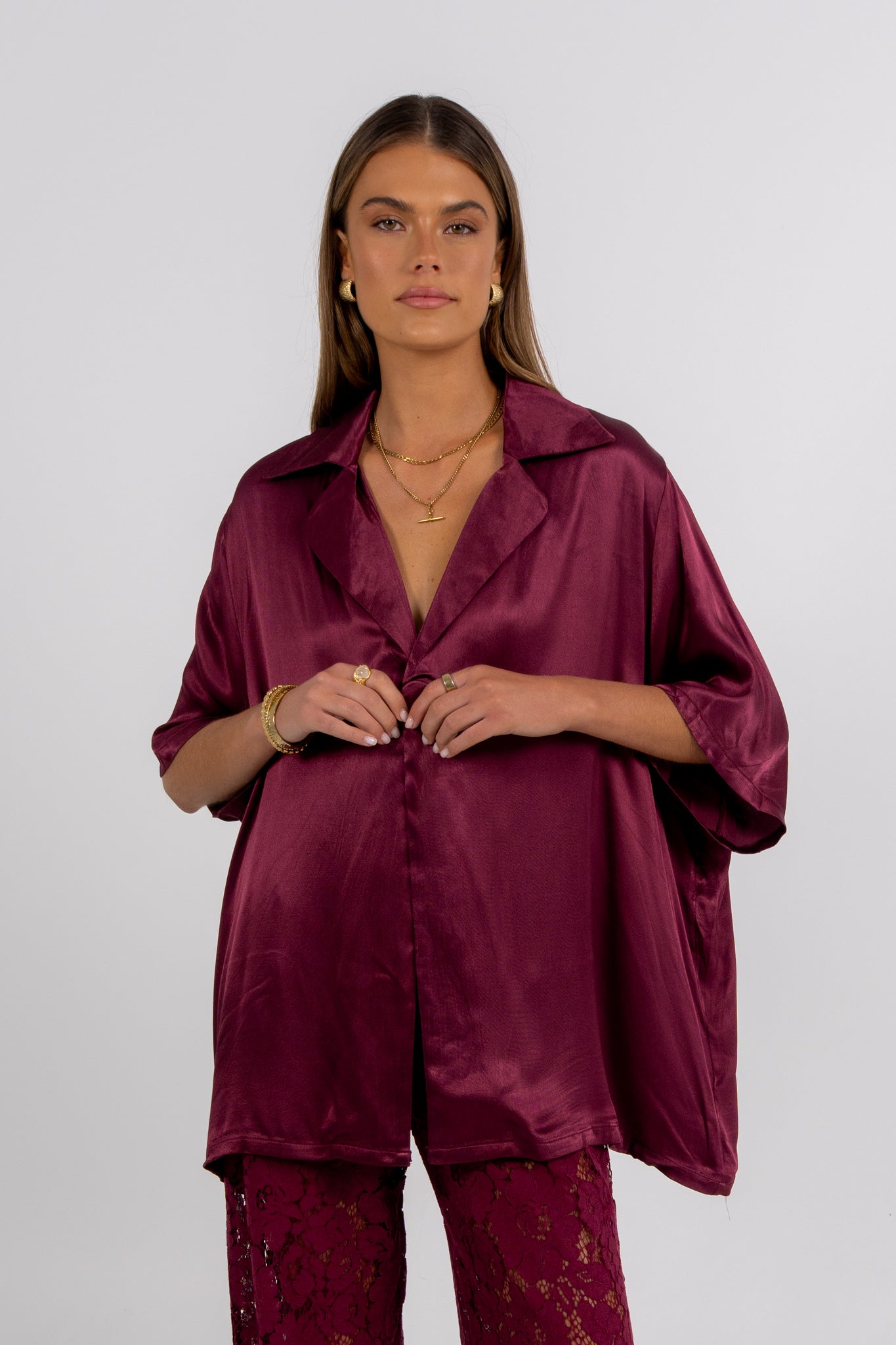 Francesca Shirt Burgundy