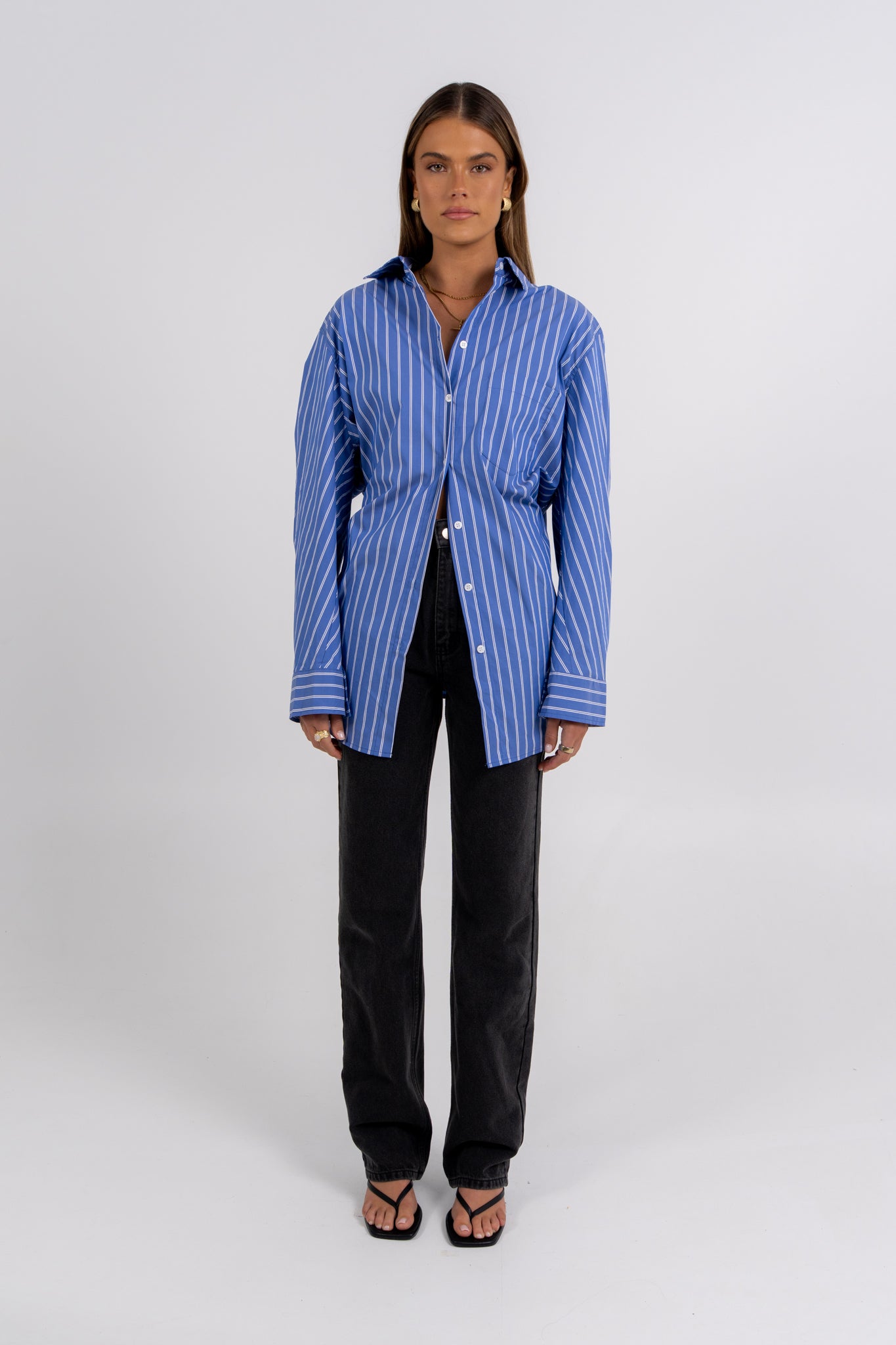 Oliver Shirt White Stripe
