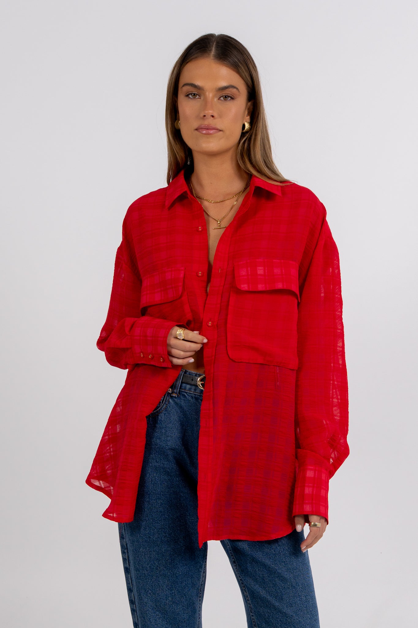 Elka Shirt Red