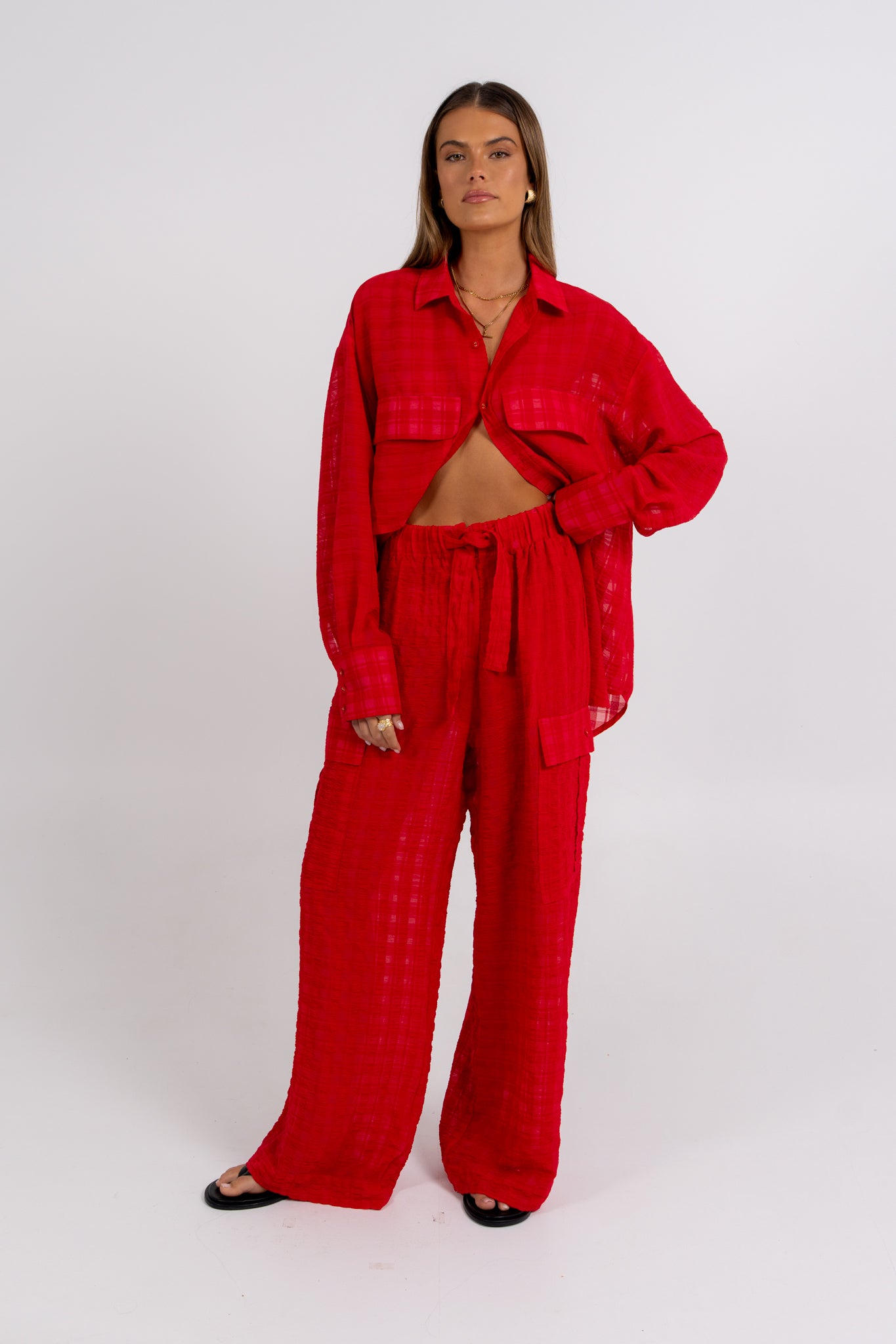 Brielle Pant Red