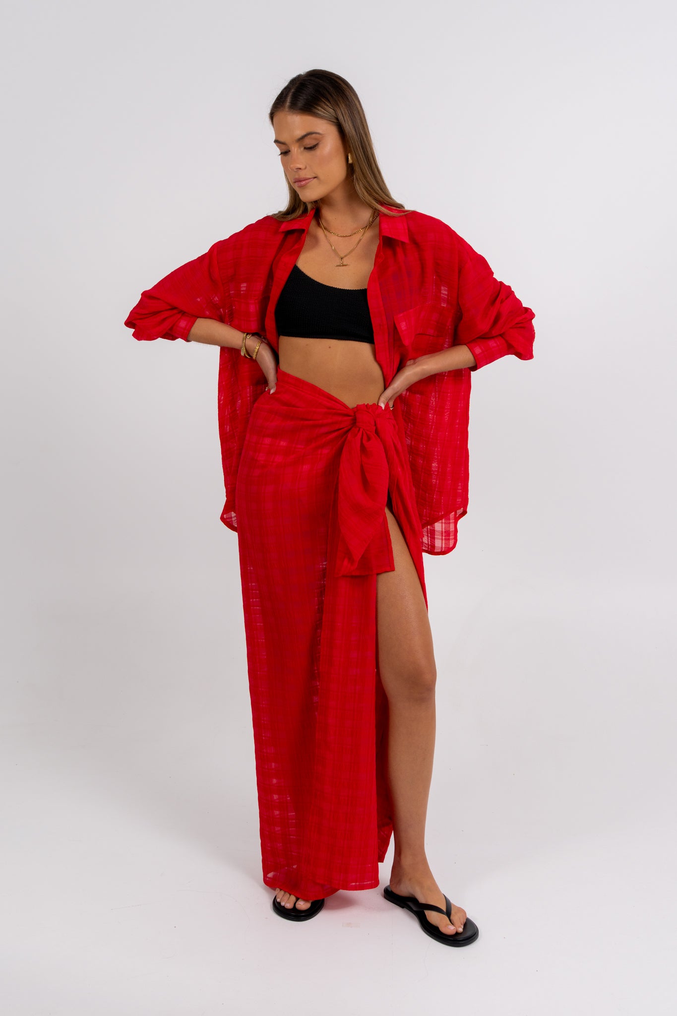 Elka Shirt Red