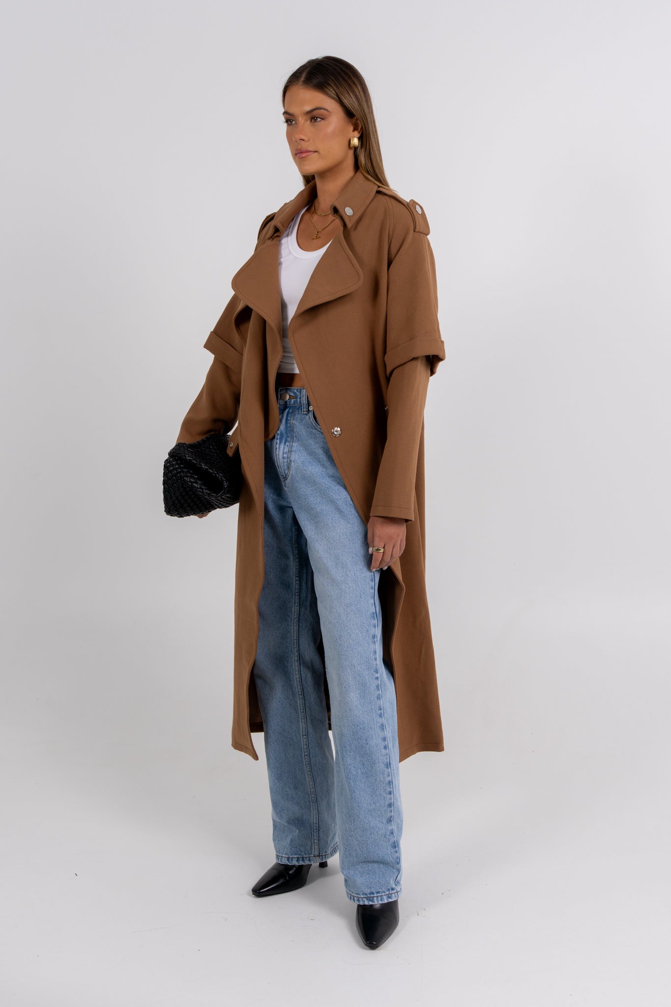 Sarah Trench Coat Tan Brown