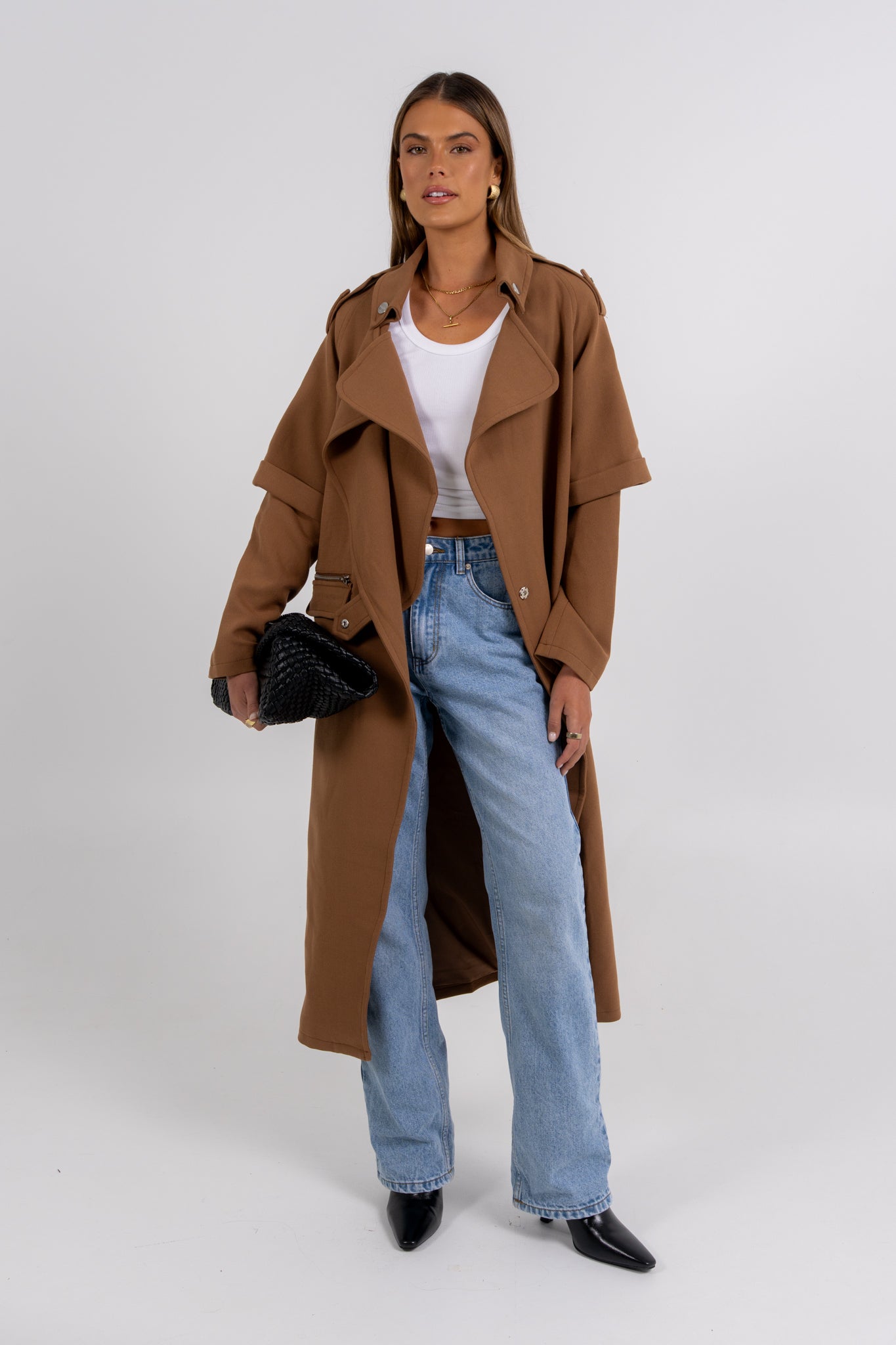 Sarah Trench Coat Tan Brown