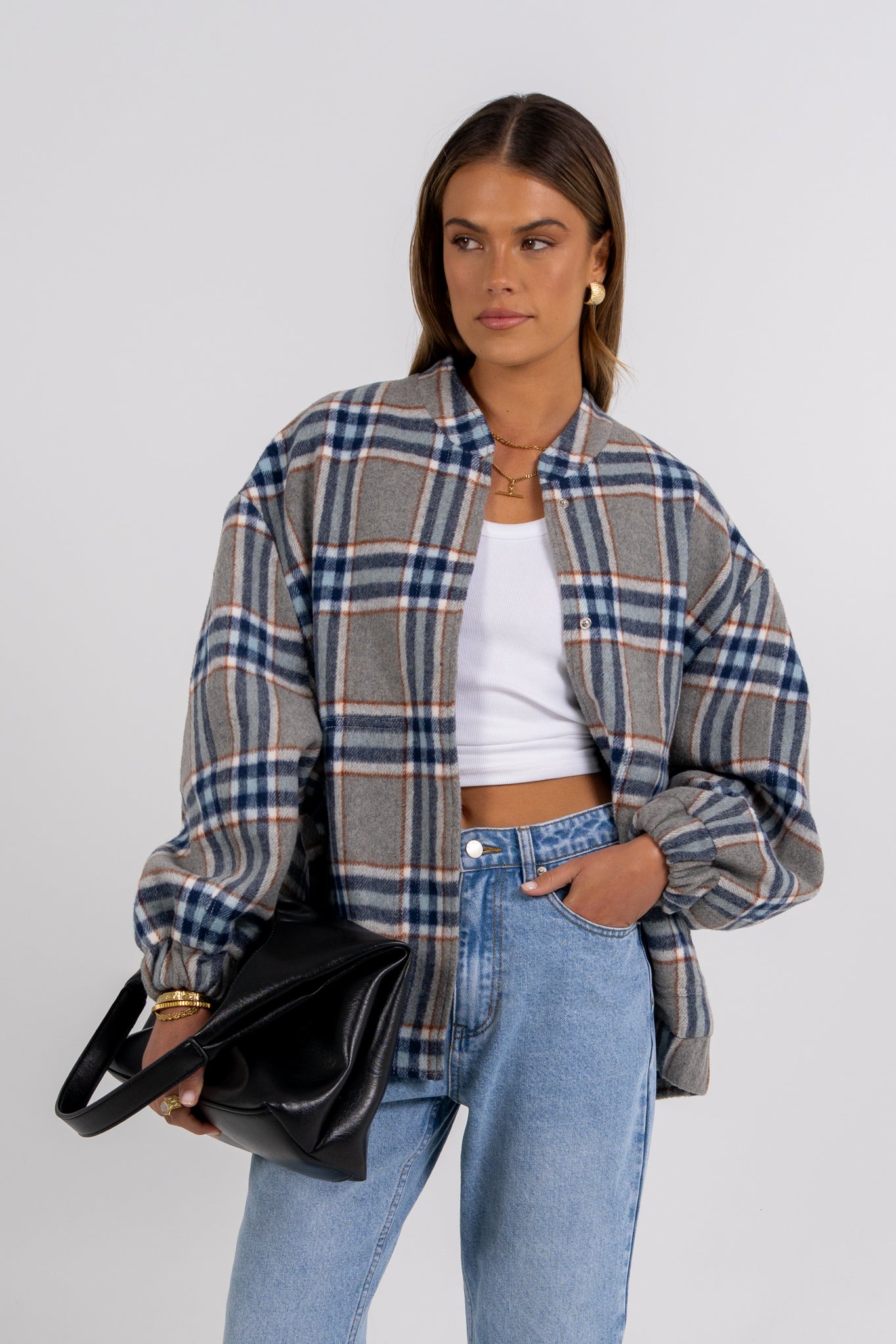 PRE ORDER Tully Bomber Jacket Tartan