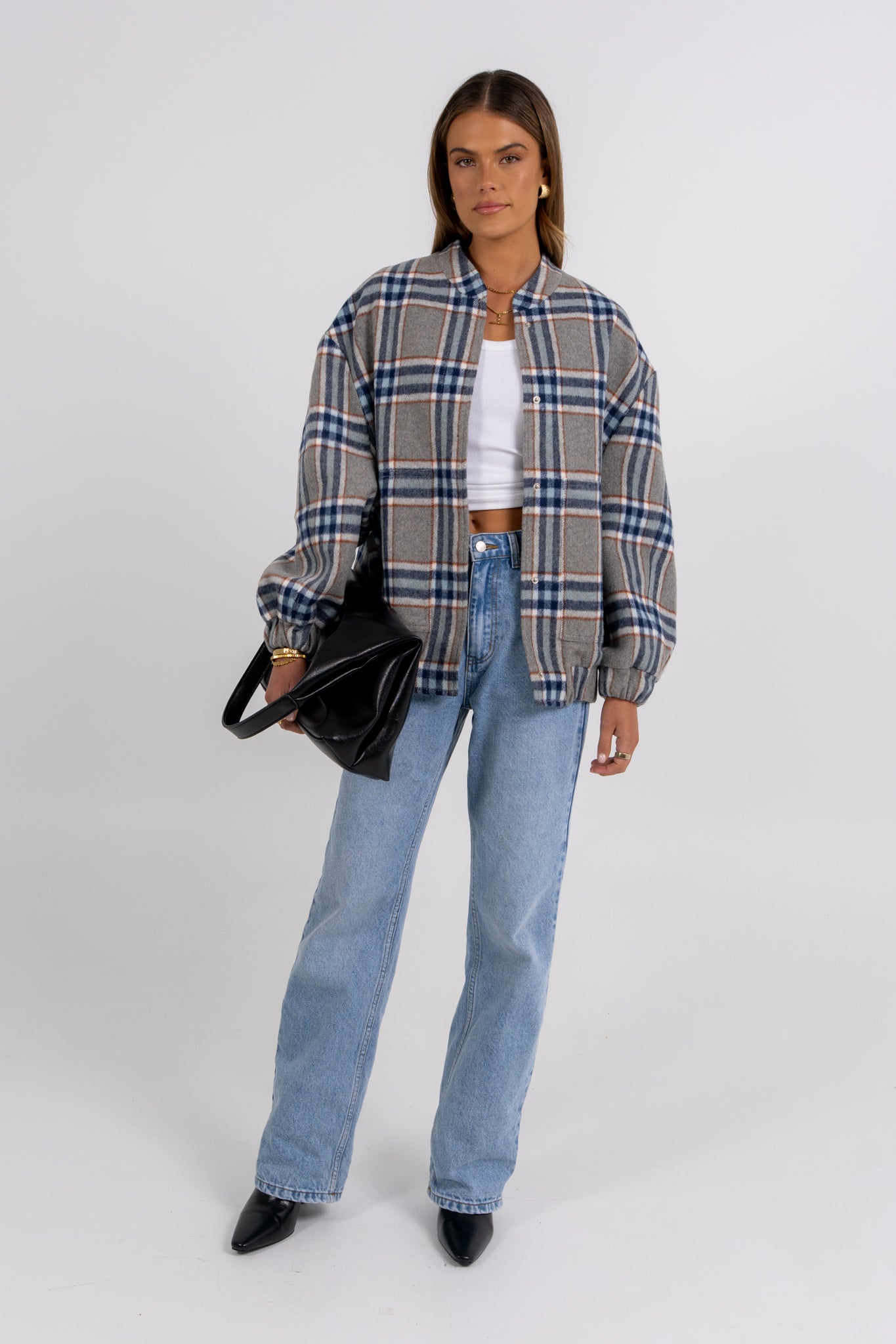 PRE ORDER Tully Bomber Jacket Tartan