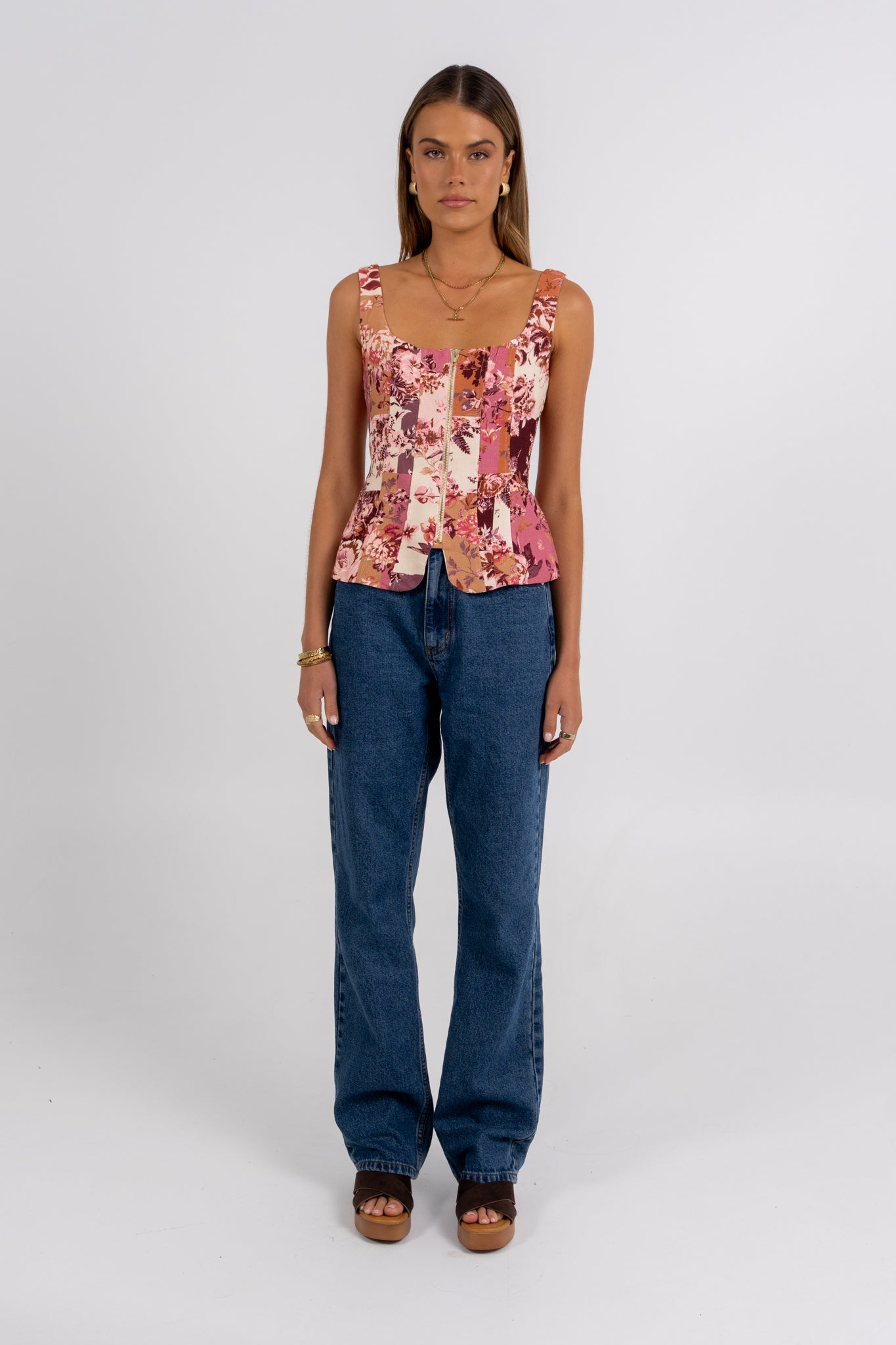 Finora Top Fleur Print