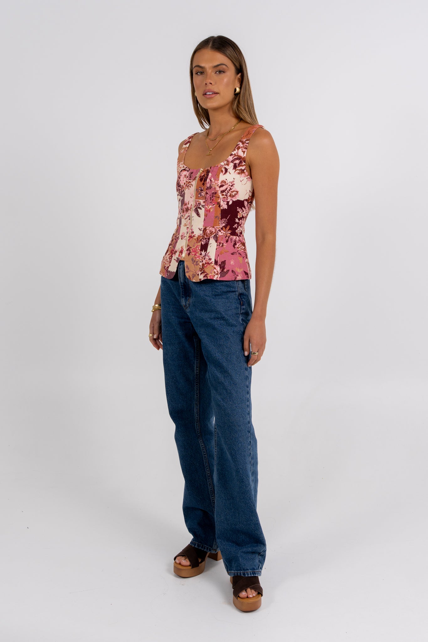 Finora Top Fleur Print