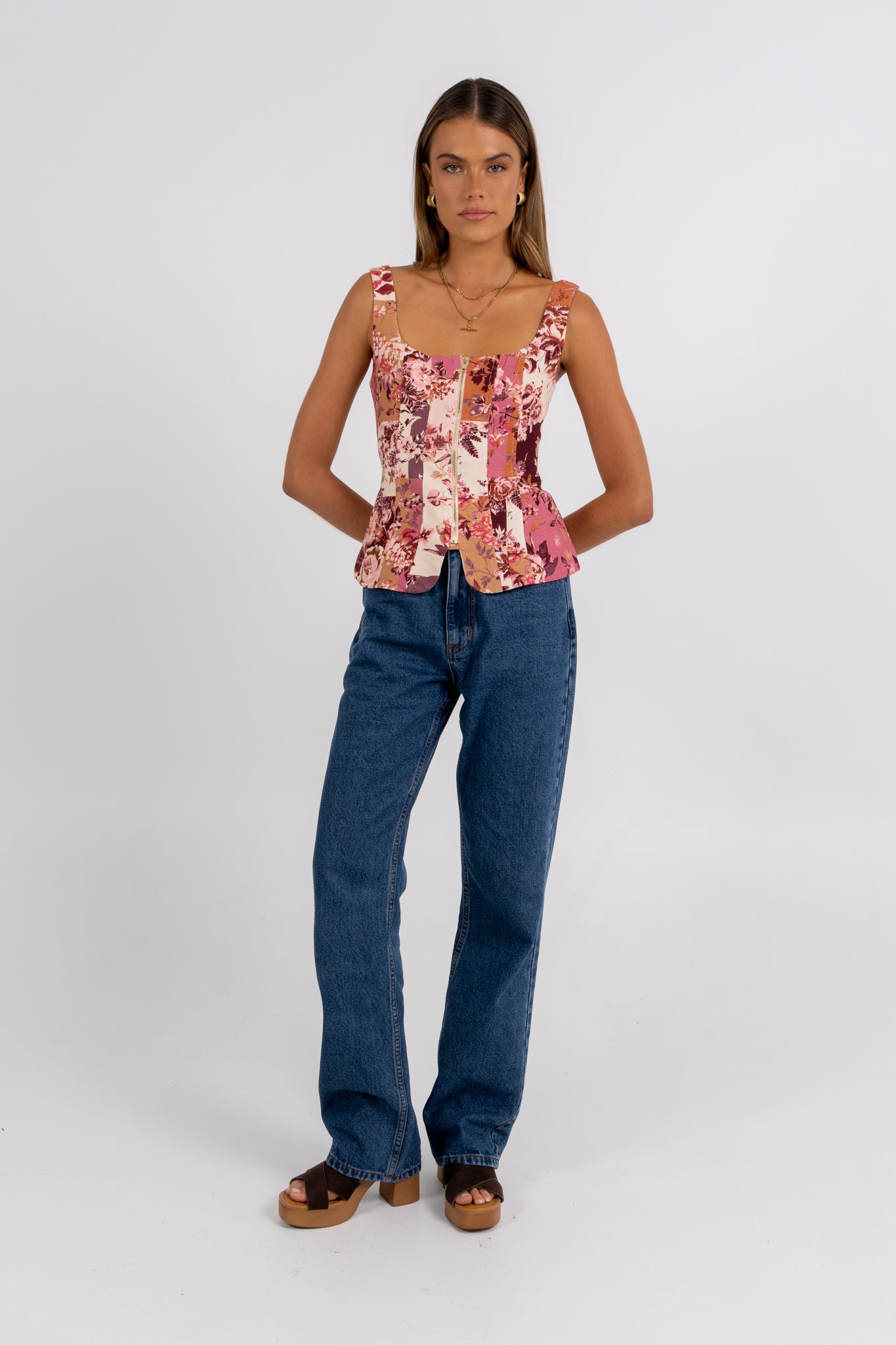 Finora Top Fleur Print