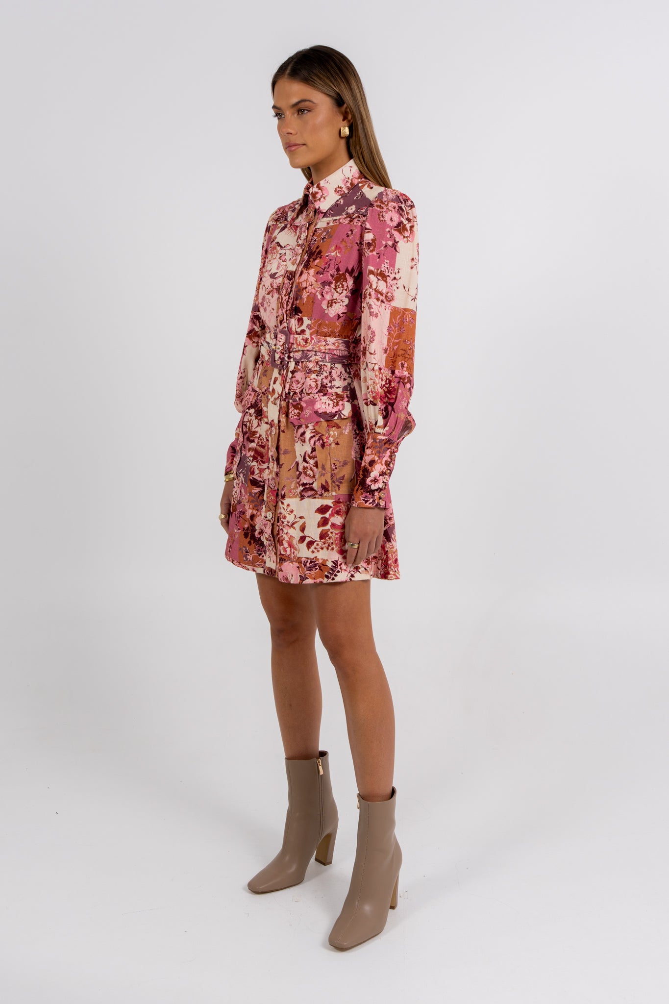 Jolanda Mini Dress Fleur Print