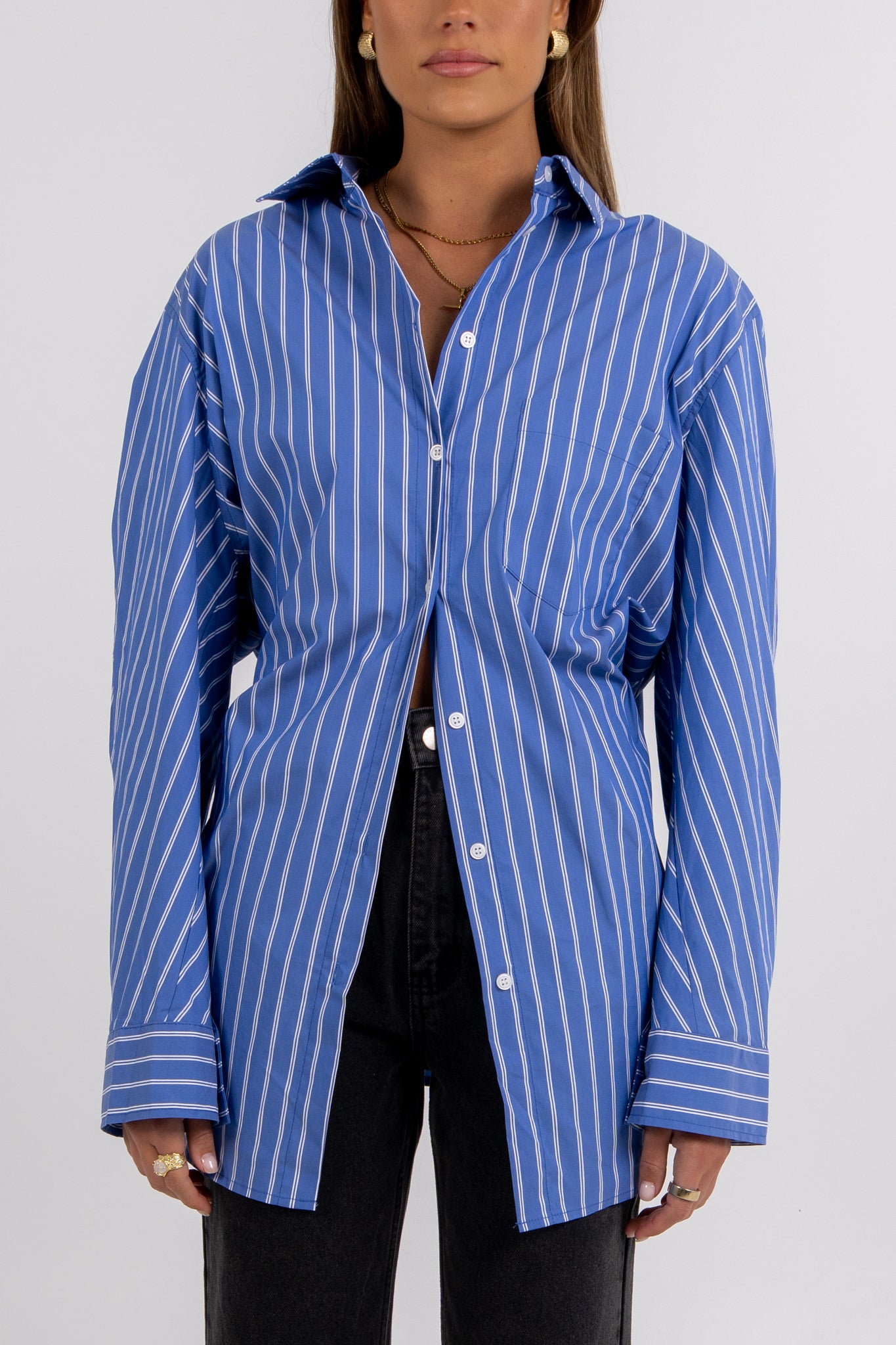 Oliver Shirt White Stripe