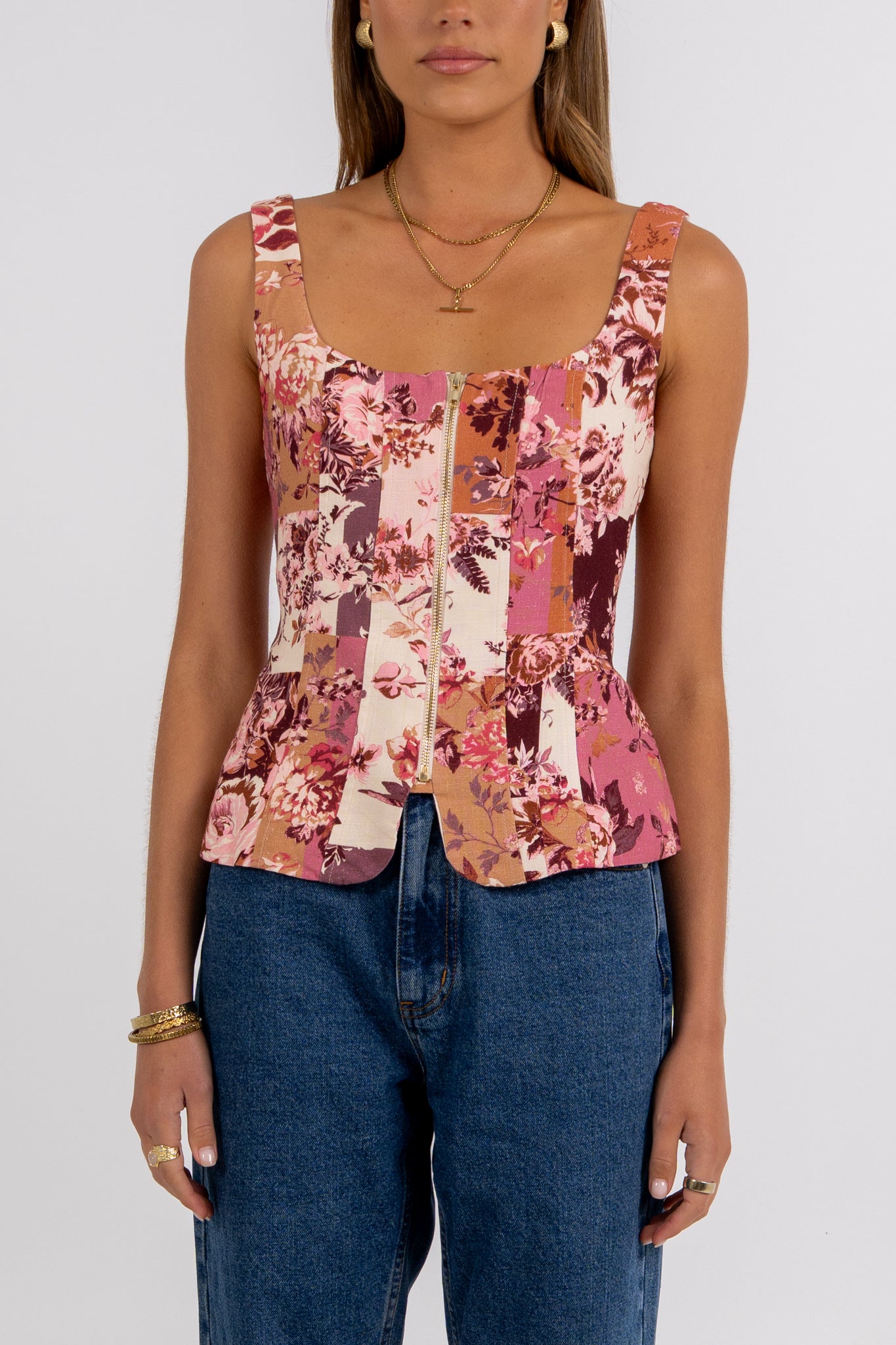 Finora Top Fleur Print