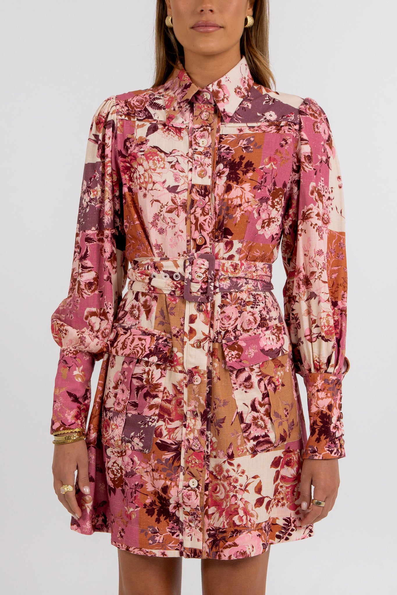 Jolanda Mini Dress Fleur Print