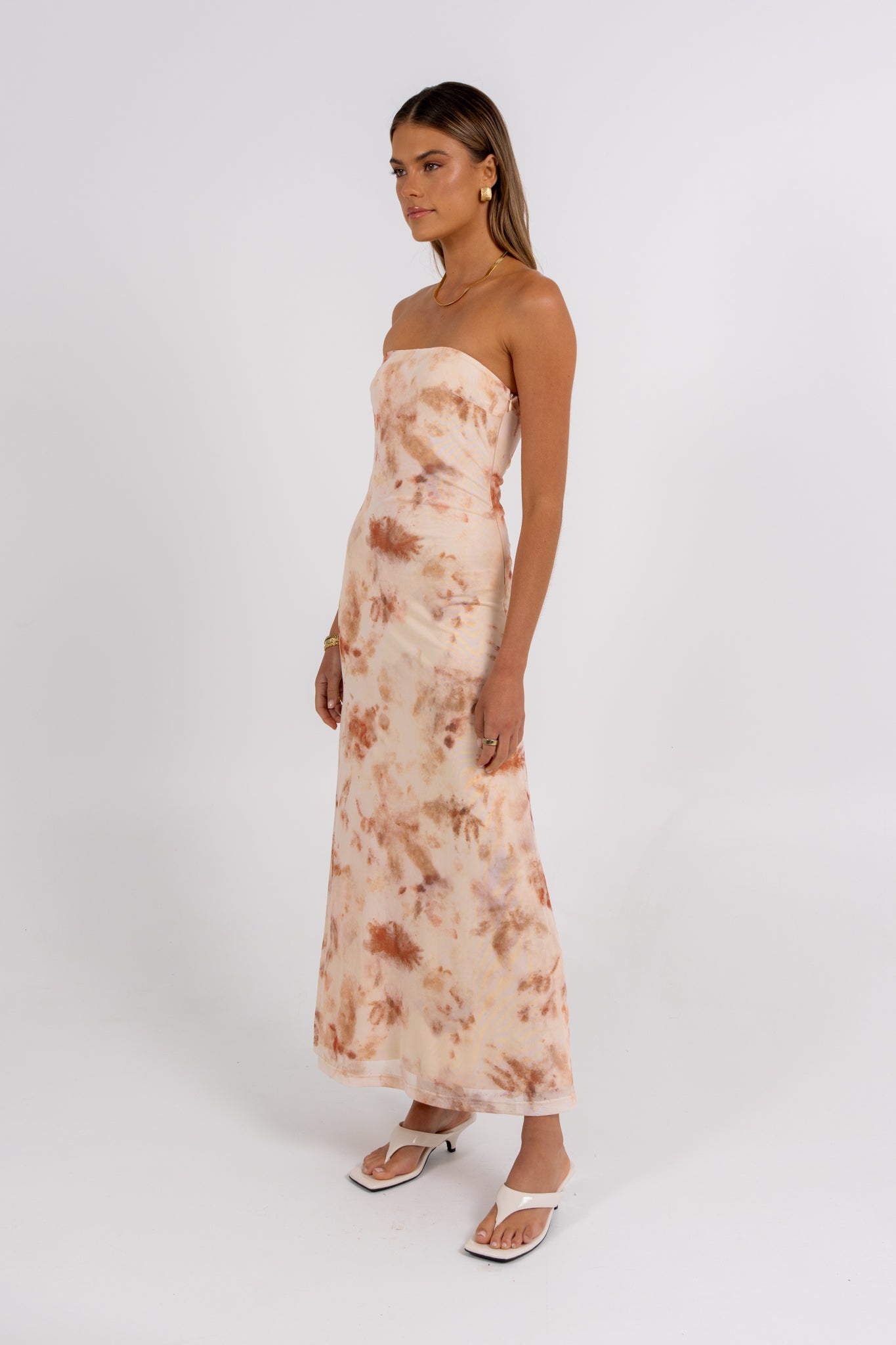 Wendi Dress Beige Haze