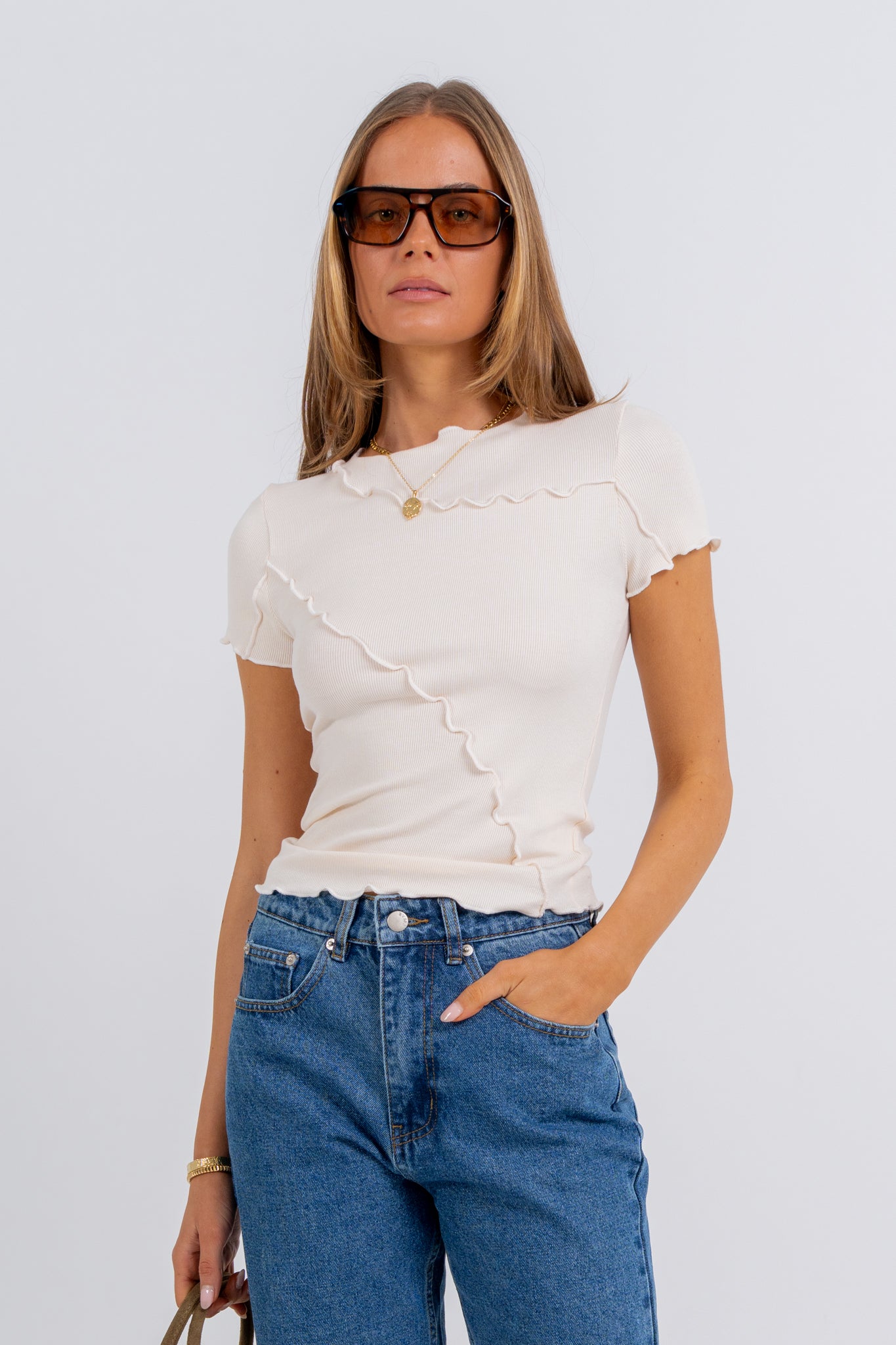Whitney Top Ivory