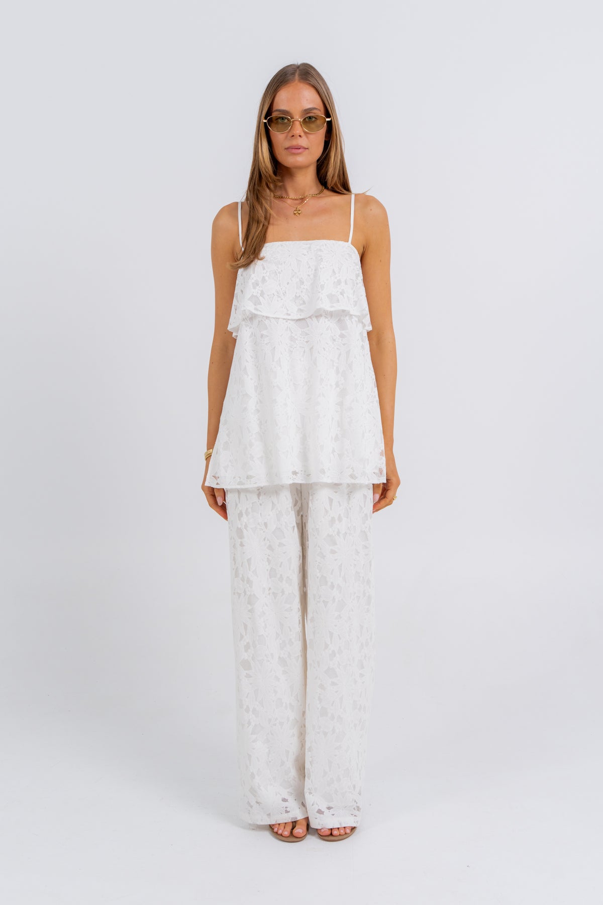 Beatrix Lace Set White