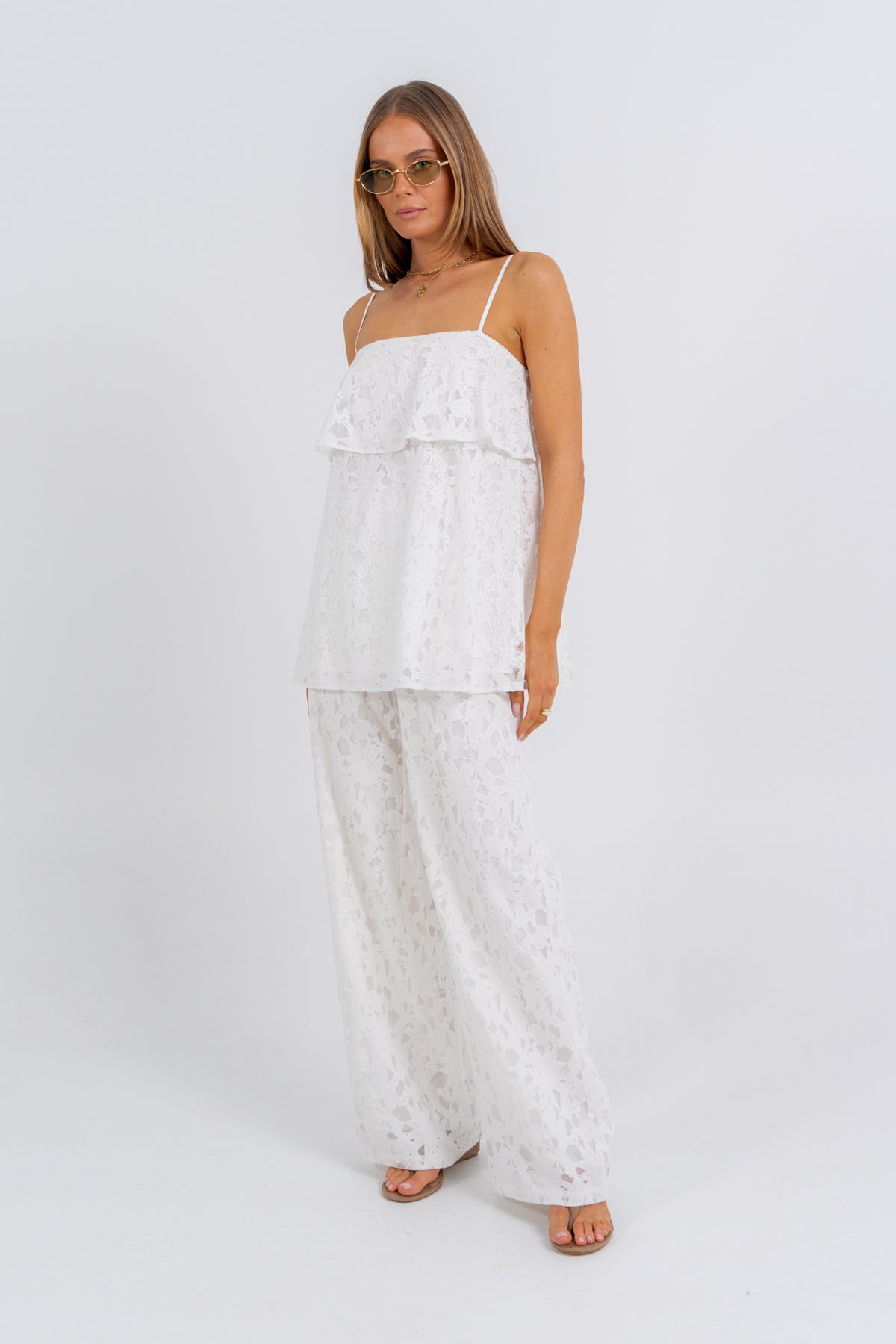 Beatrix Lace Set White