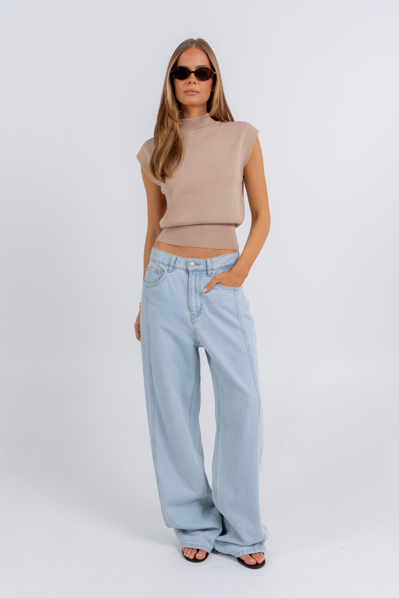 Zeyla Top Taupe
