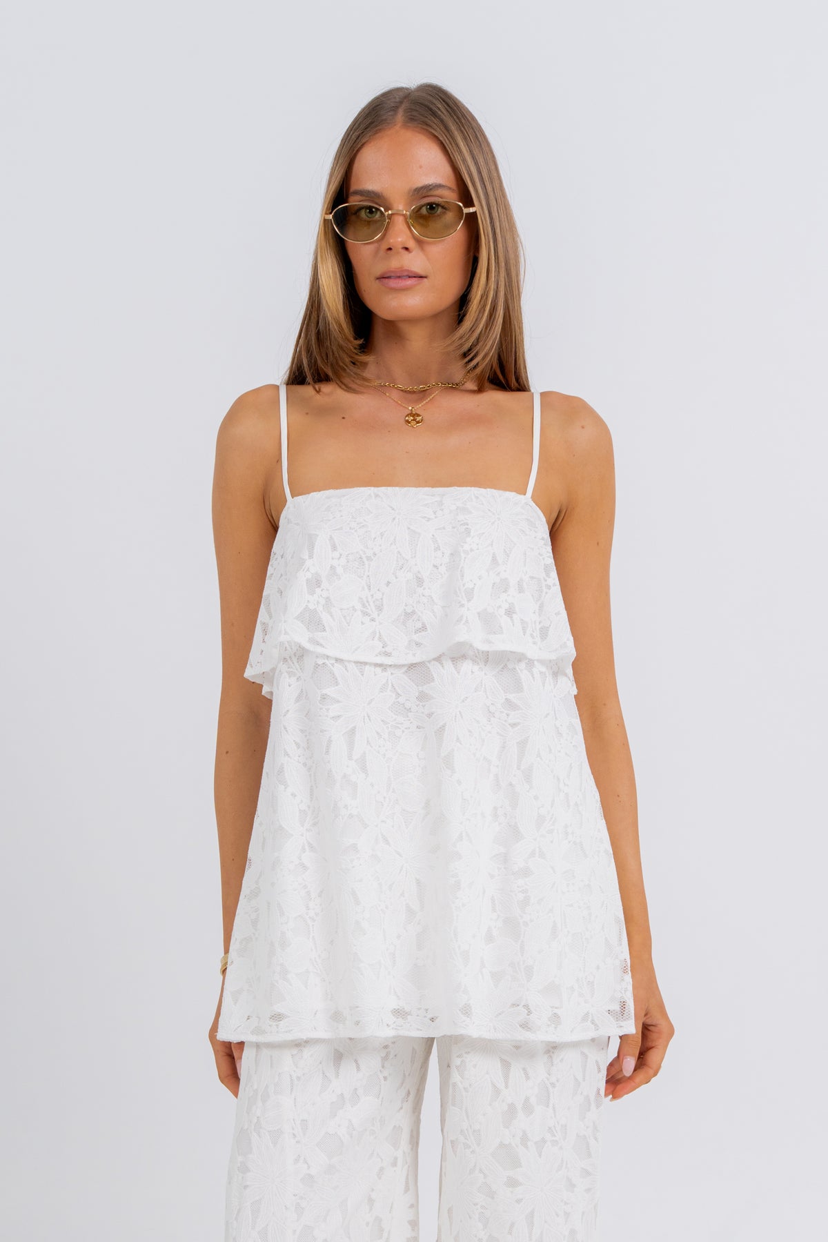 Beatrix Lace Set White