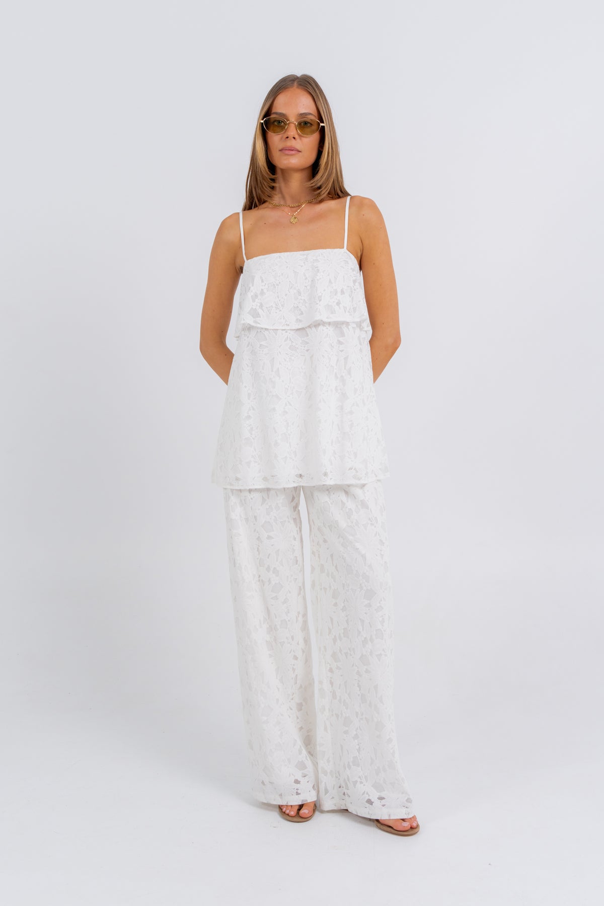 Beatrix Lace Set White