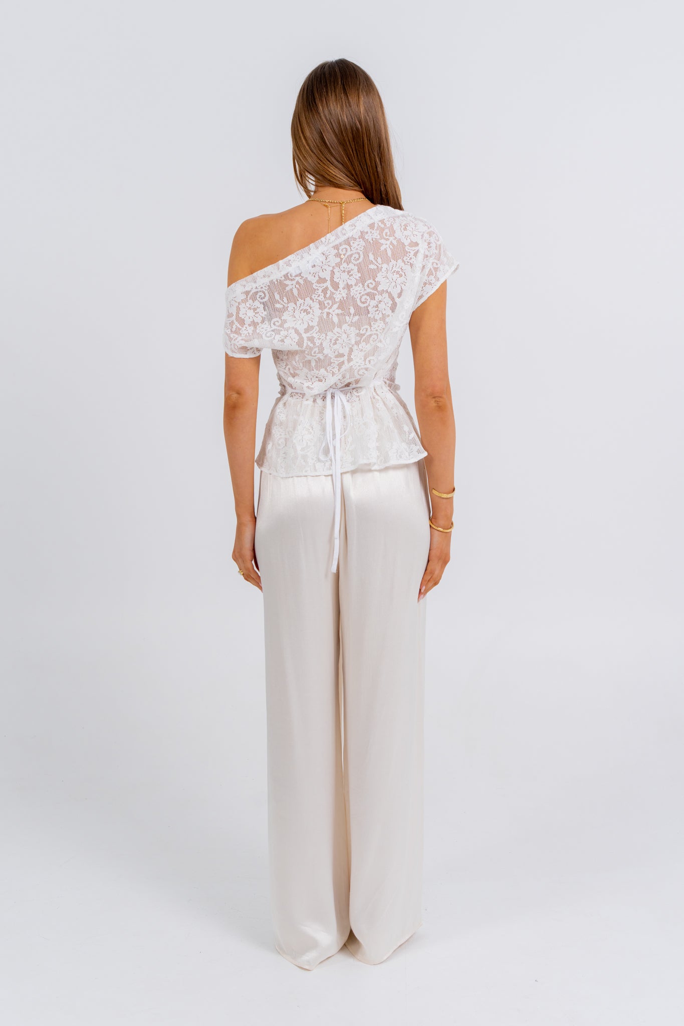 Harlow Lace Top Ivory