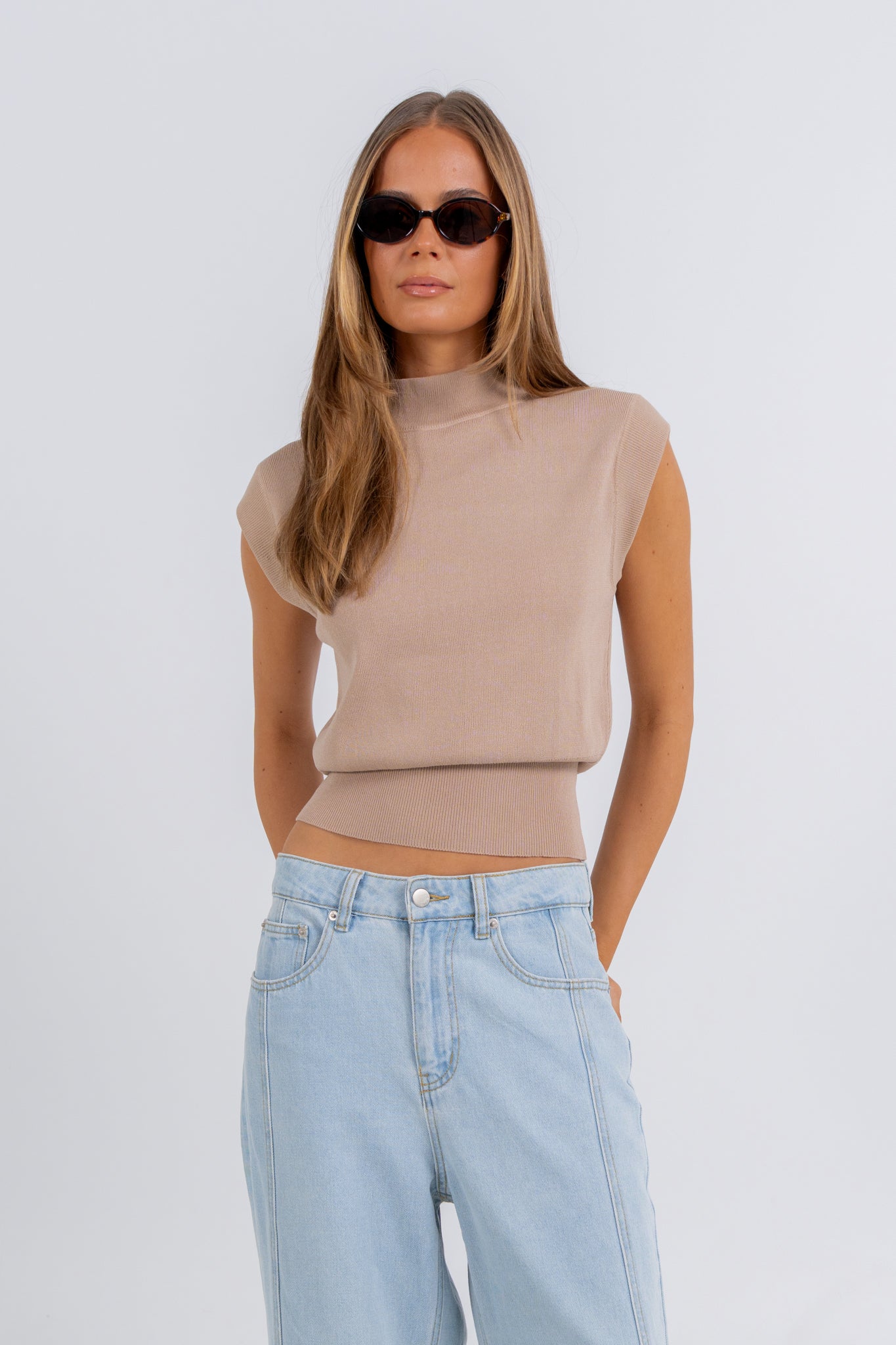 Zeyla Top Taupe