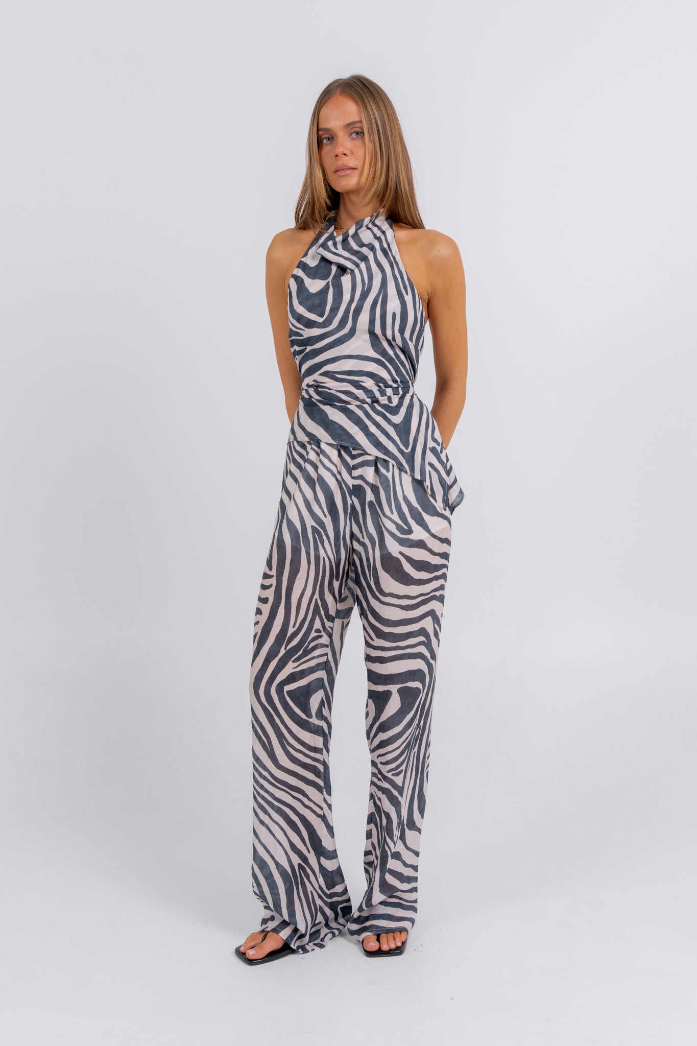 Elcie Pant Zebra Print