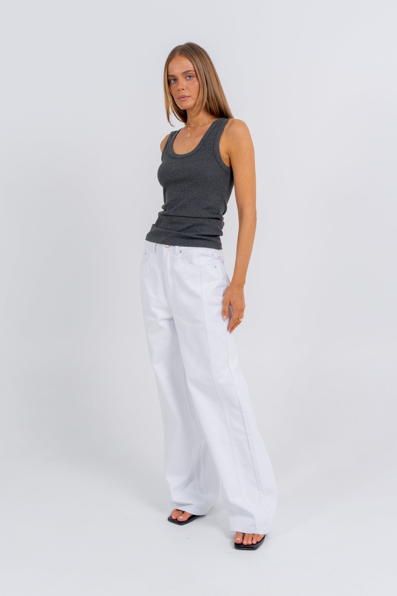 Gemma Tank Charcoal