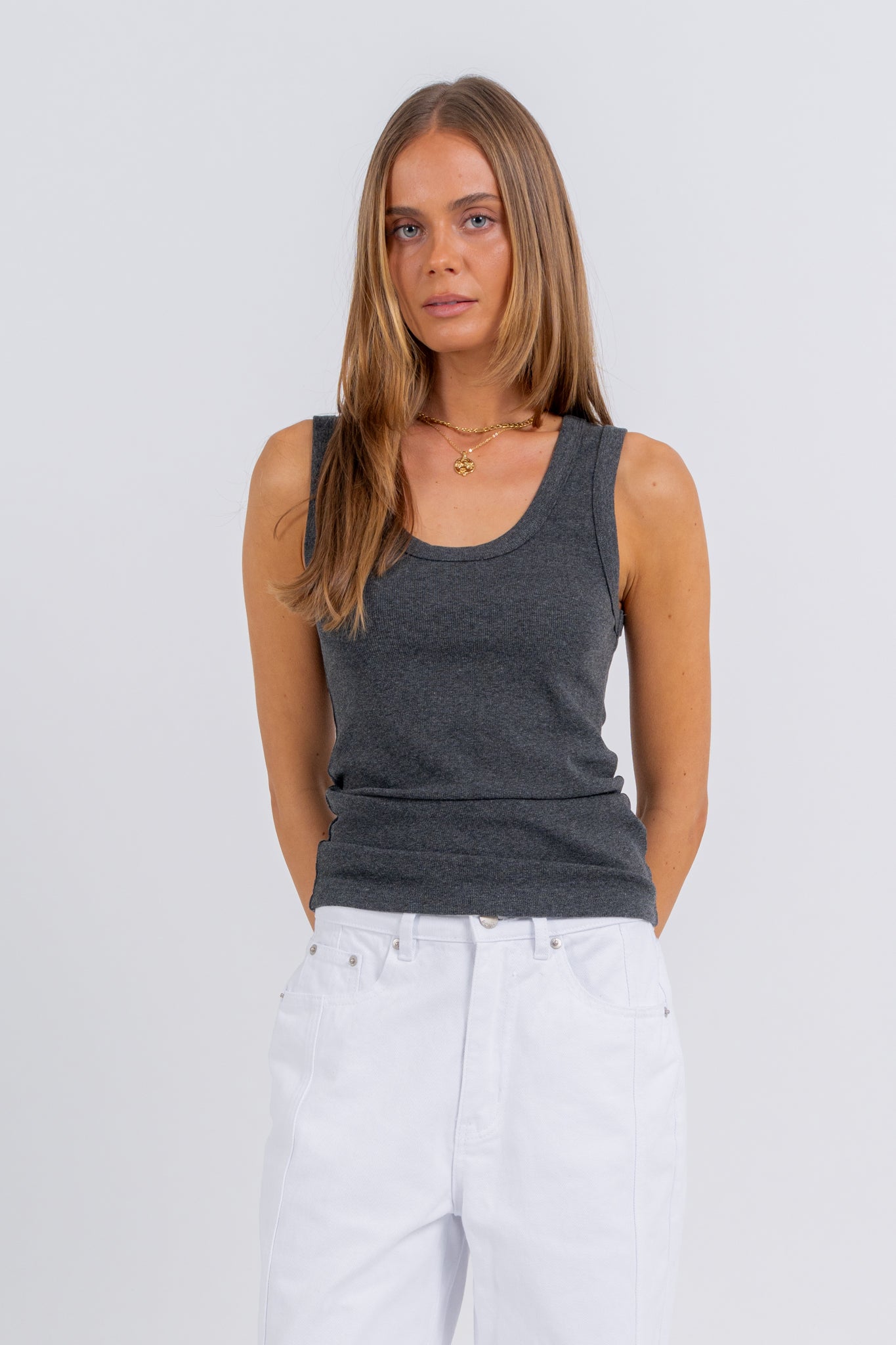 Gemma Tank Charcoal