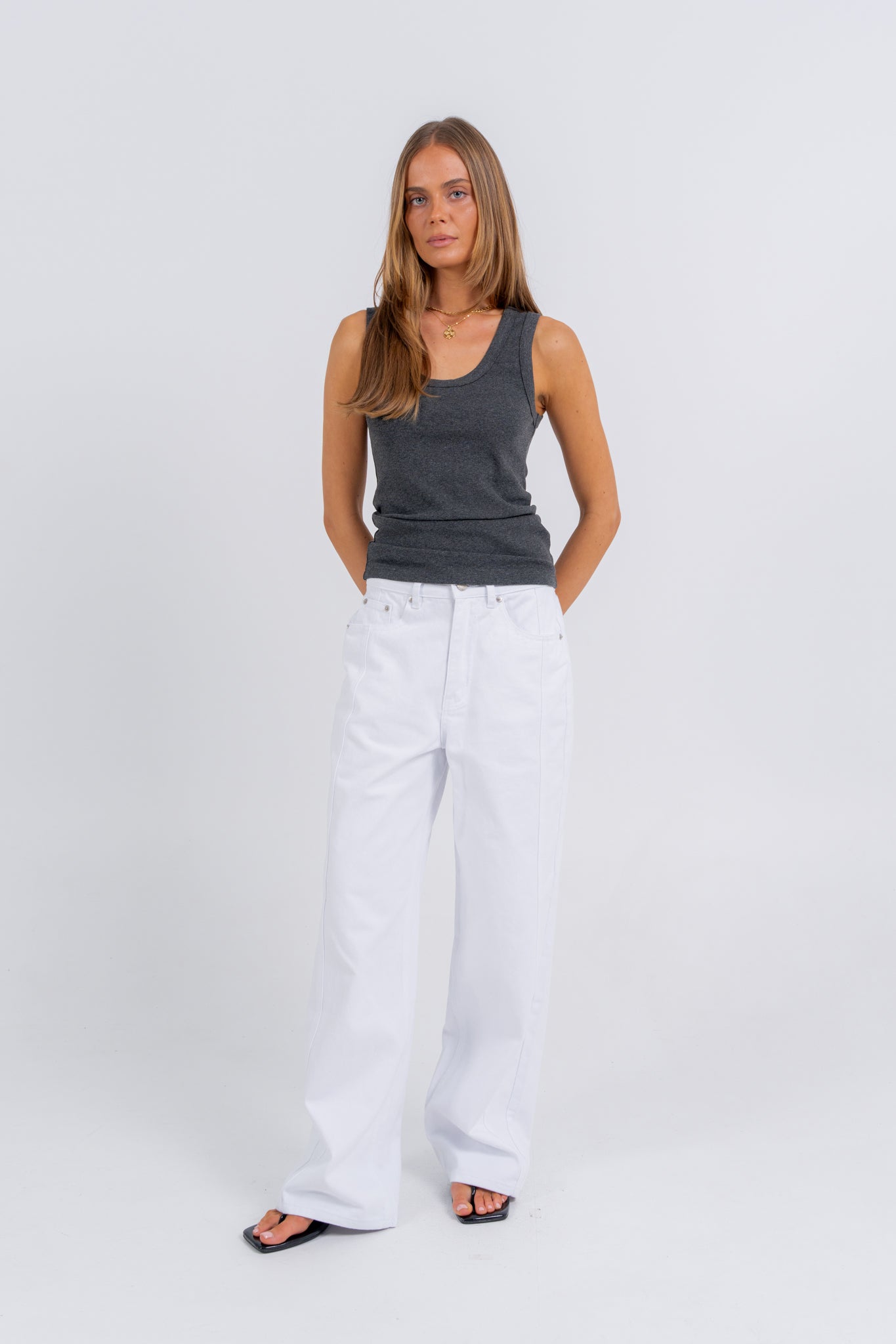 Gemma Tank Charcoal