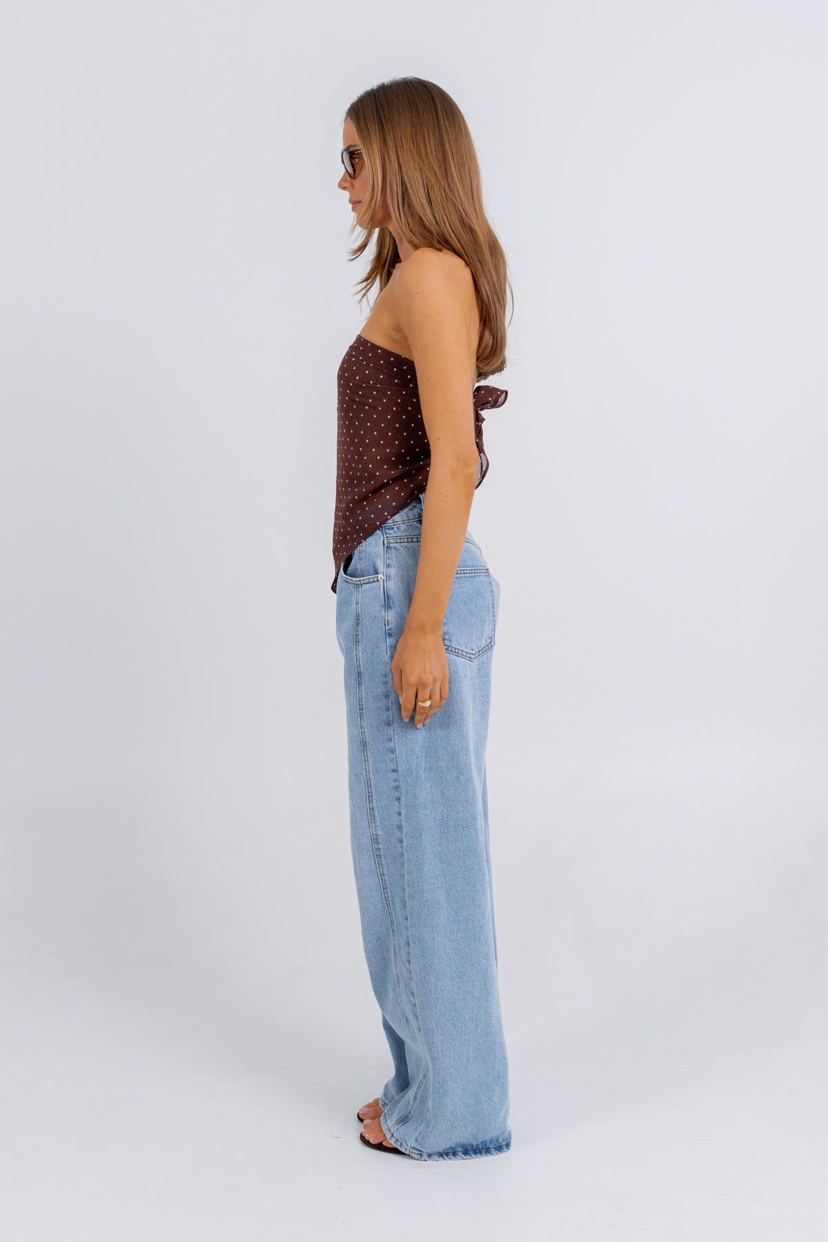 Mimi Scarf Top Polka Dot