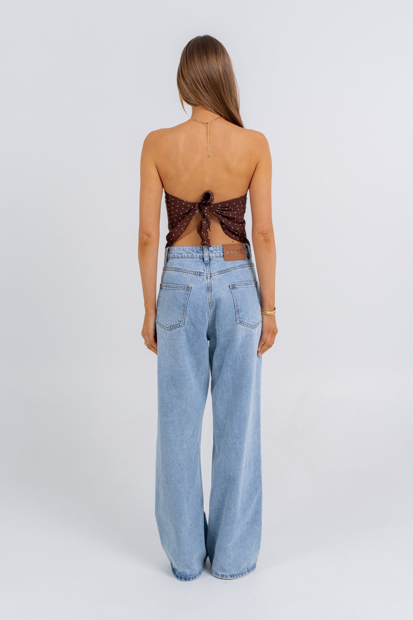 Mimi Scarf Top Polka Dot