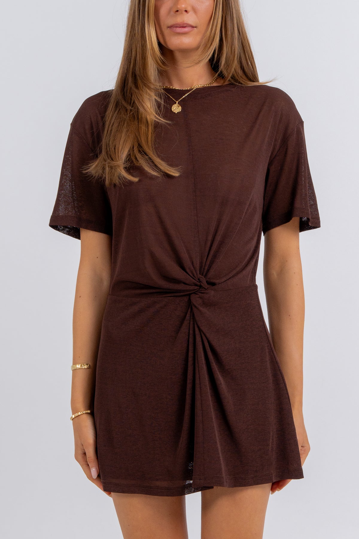 Otivia Mini Dress Chocolate