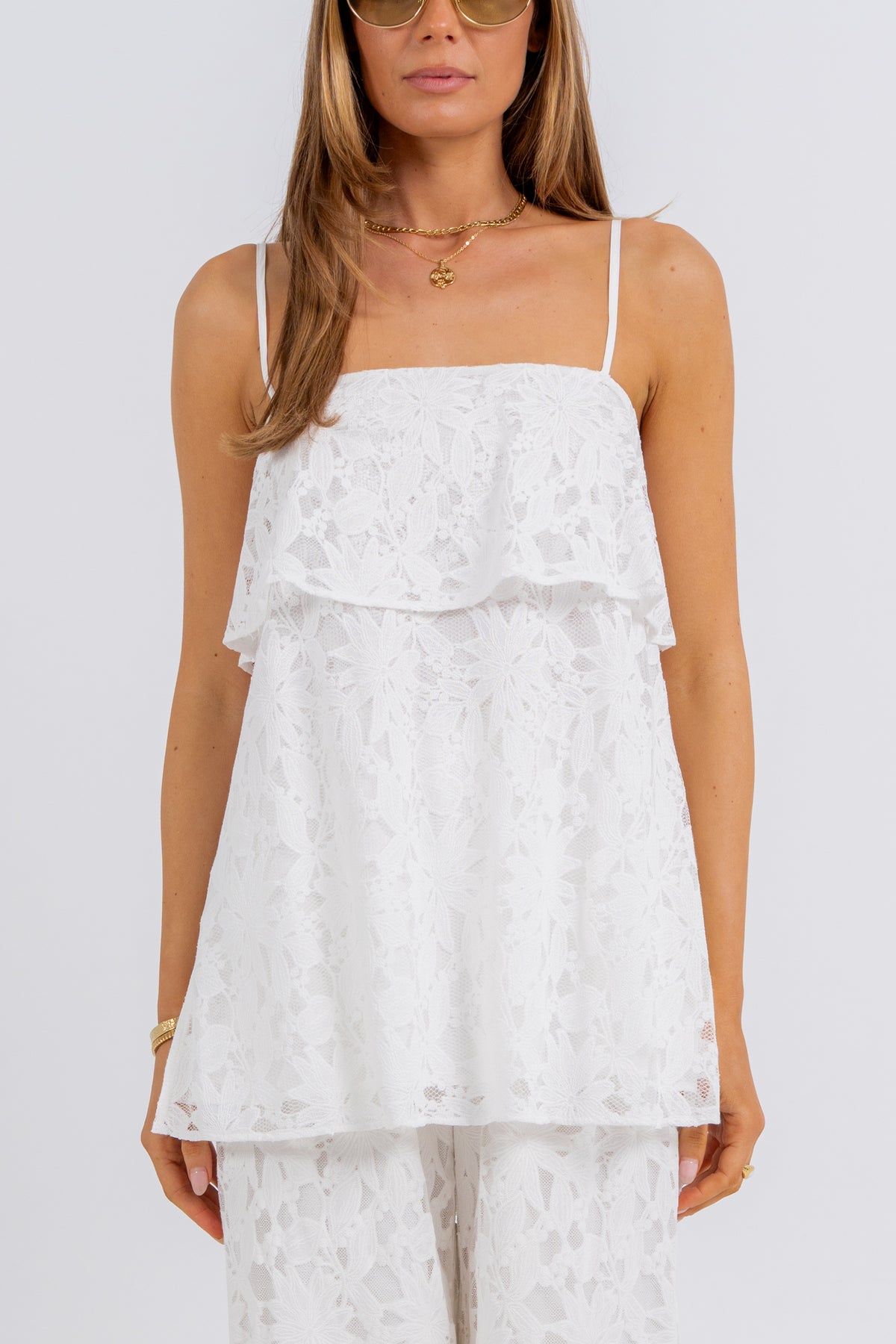 Beatrix Lace Set White