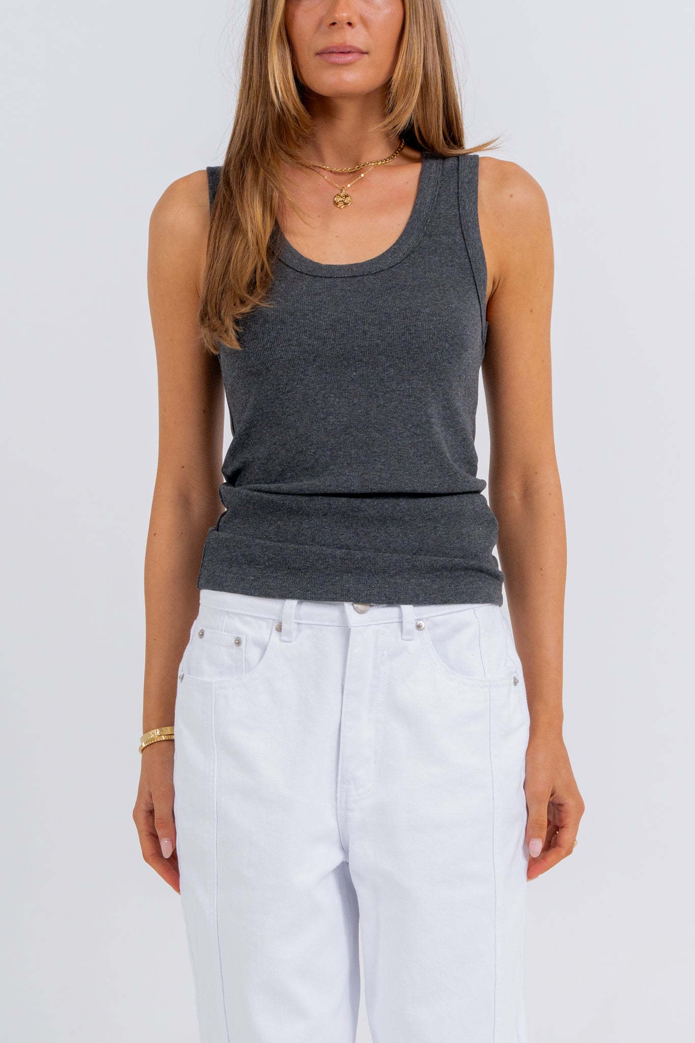 Gemma Tank Charcoal