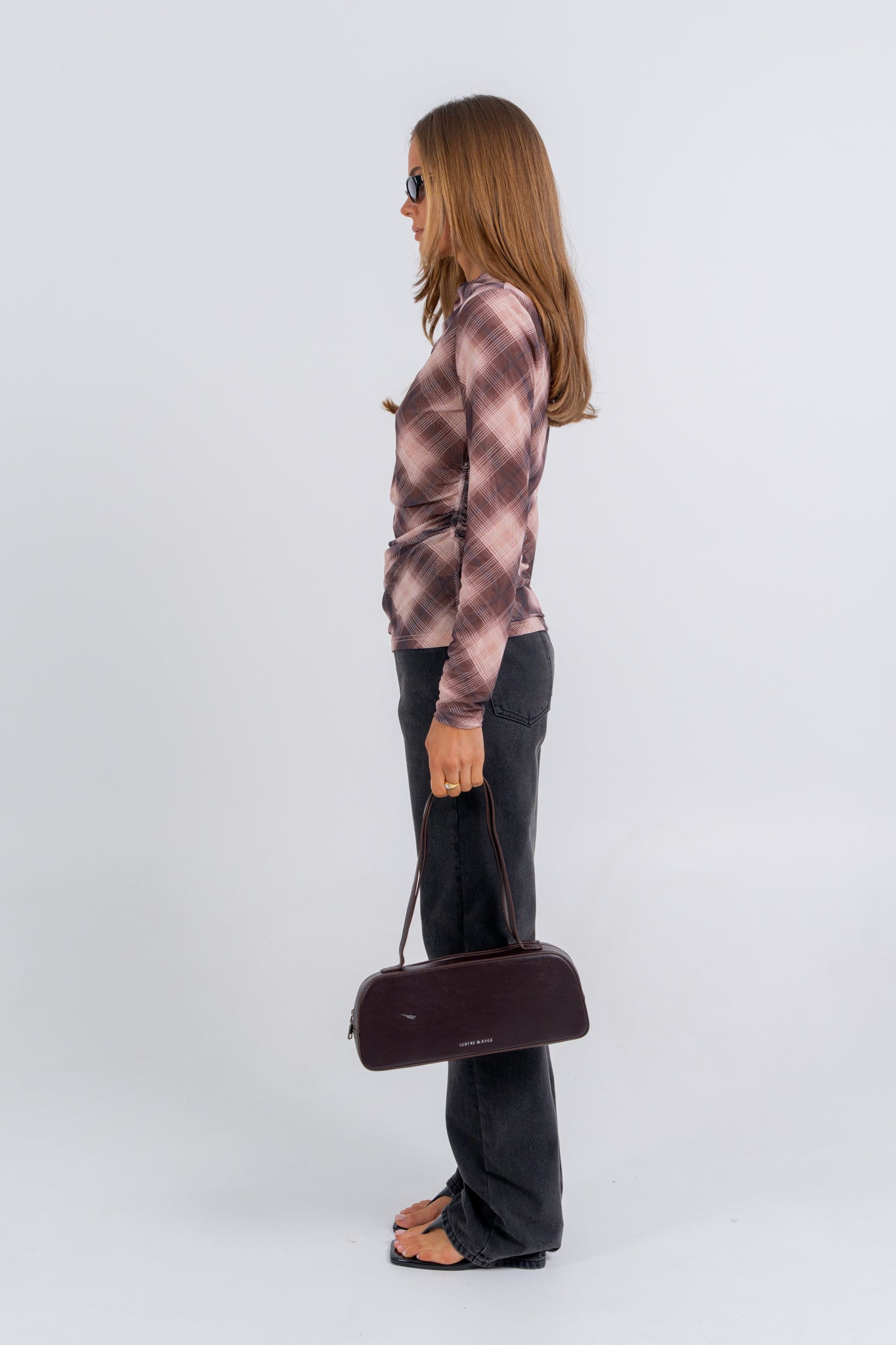 Orlanda Top Plaid