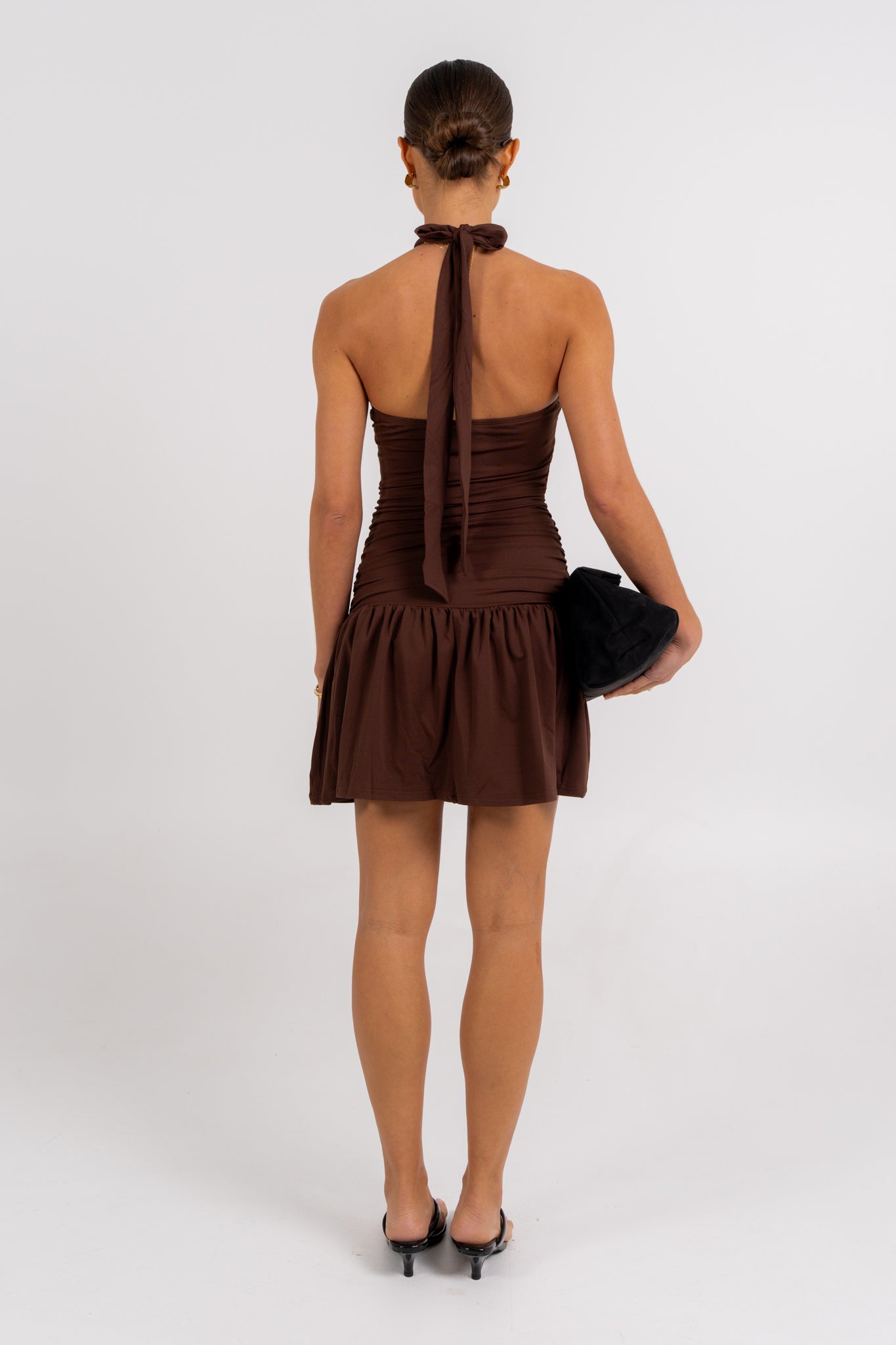 Xena Mini Dress Chocolate