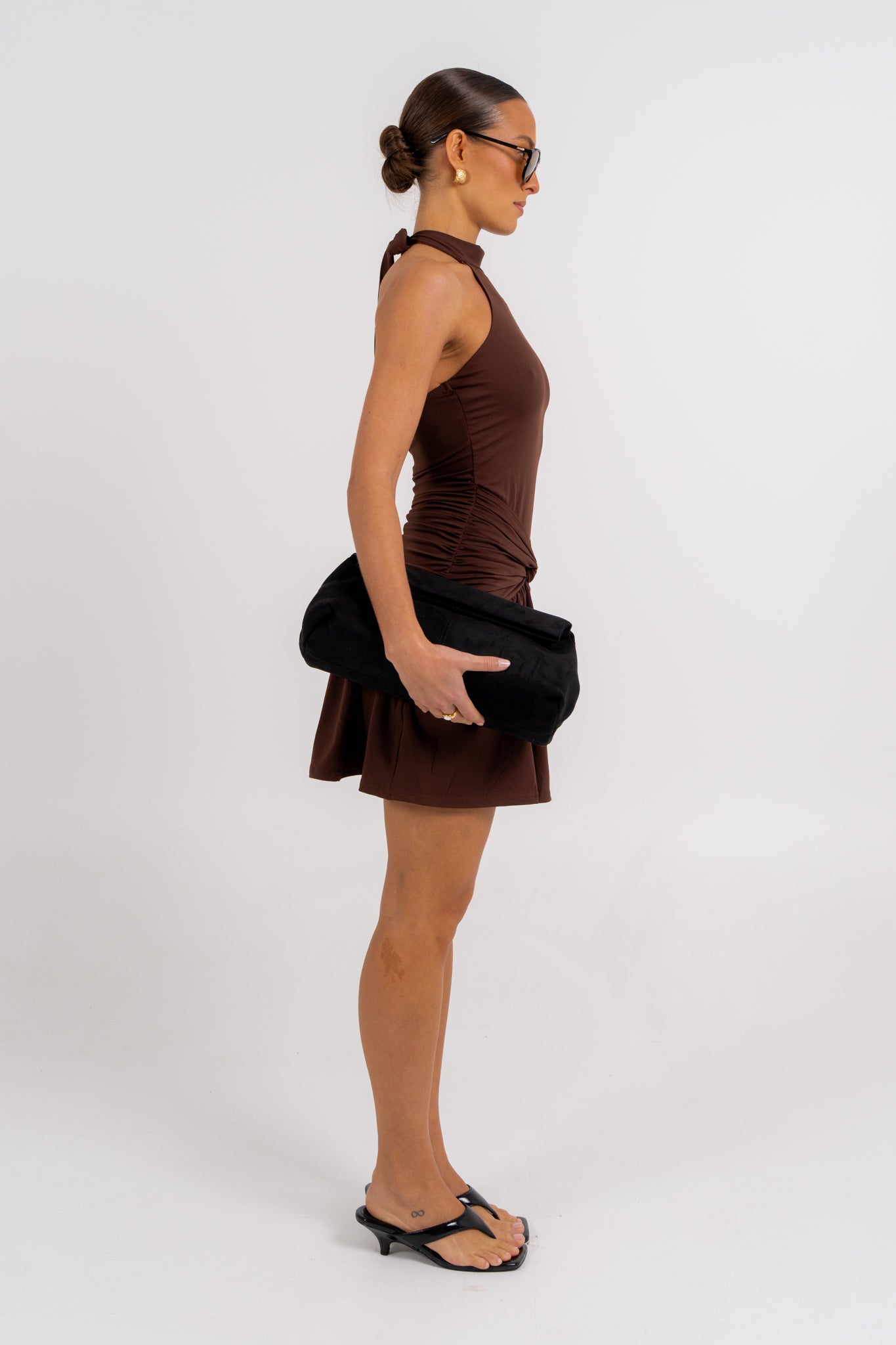 Xena Mini Dress Chocolate