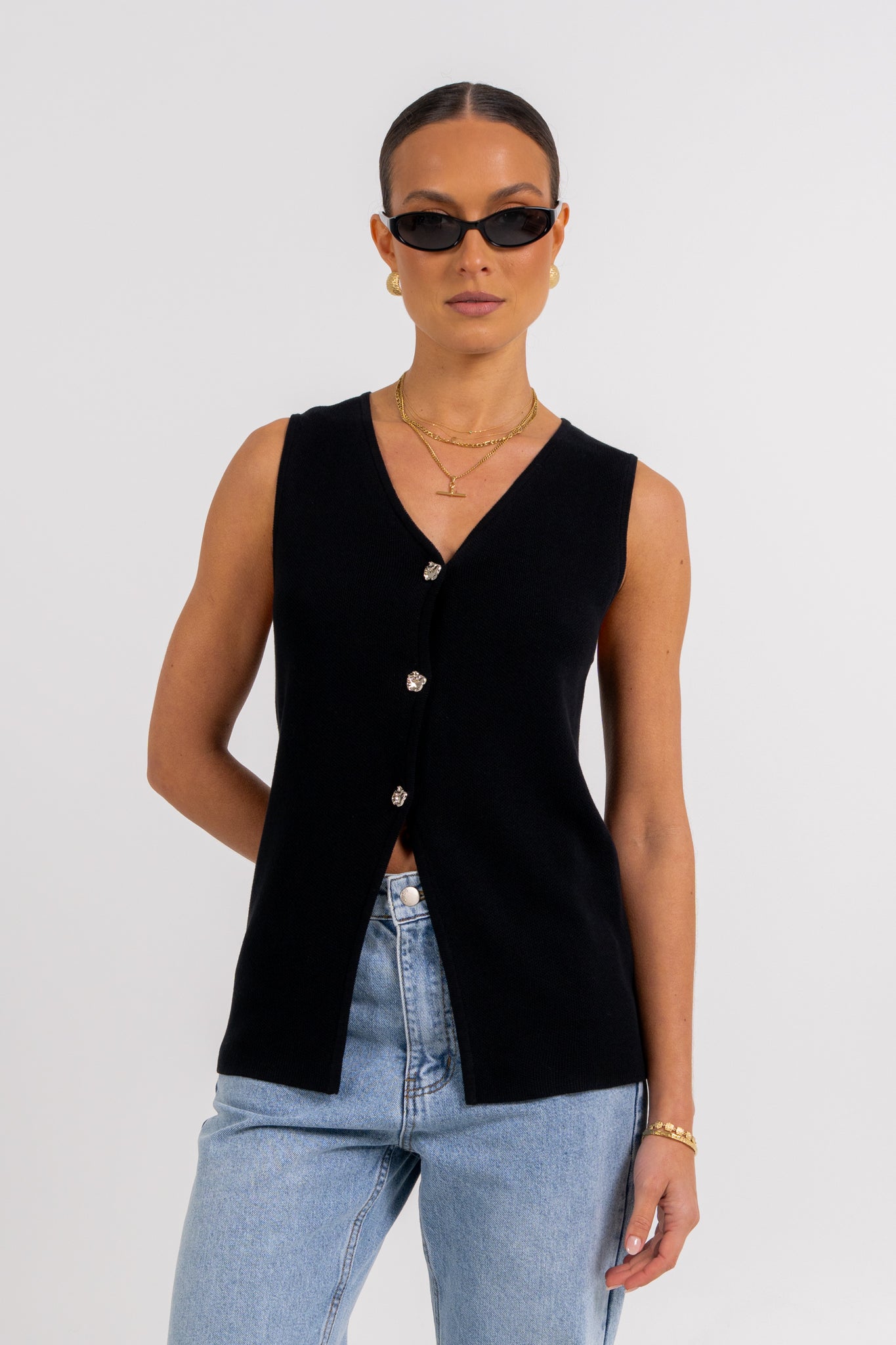 Elena Top Black