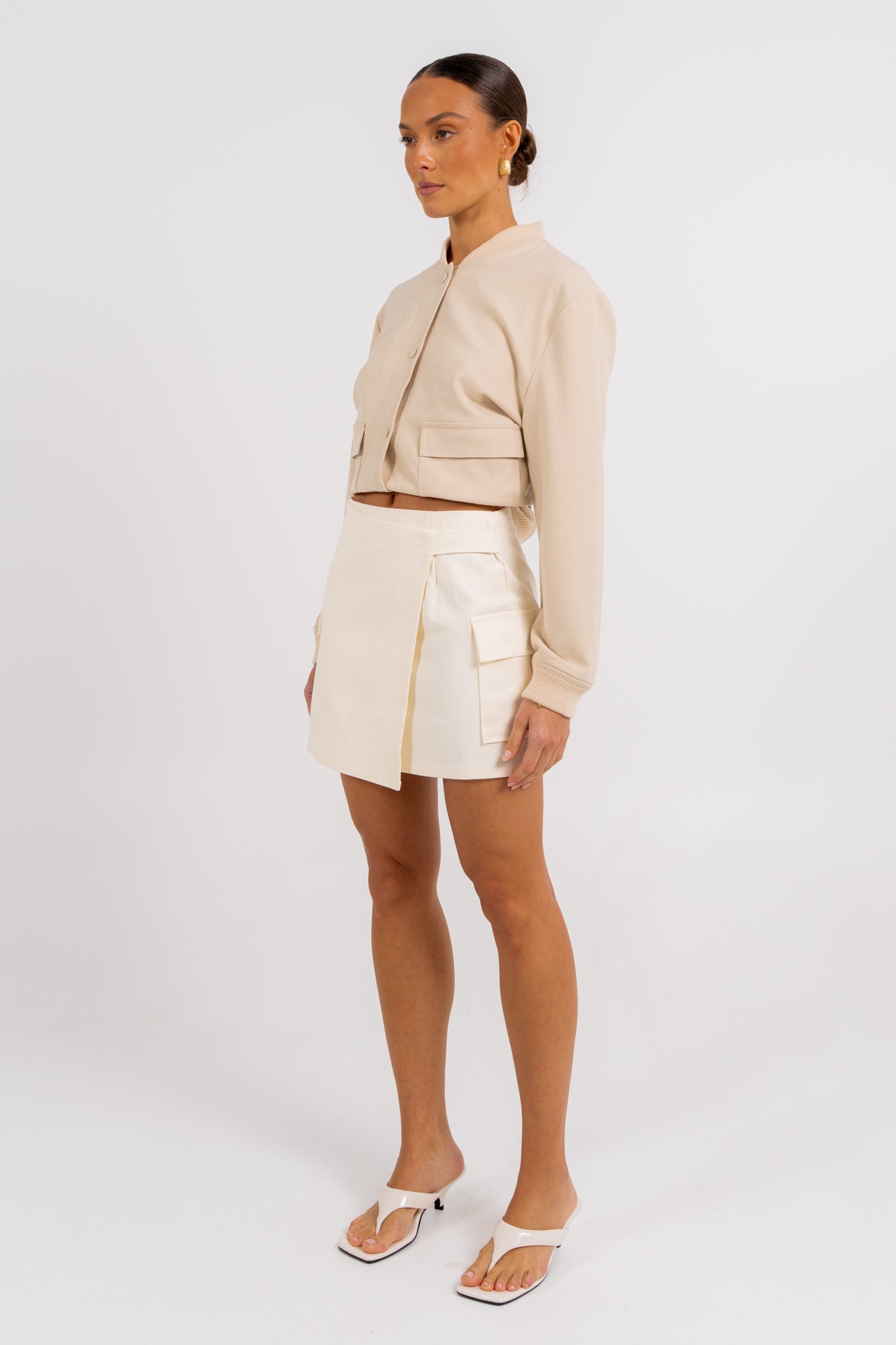 Quinie Bomber Jacket Cream
