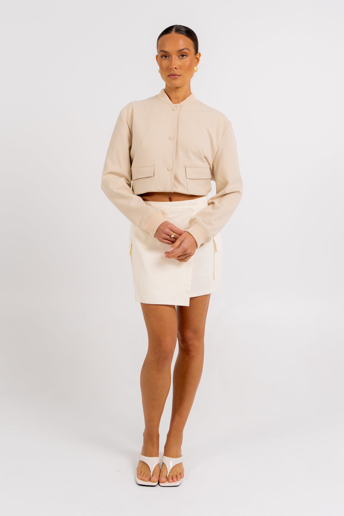 Quinie Bomber Jacket Cream
