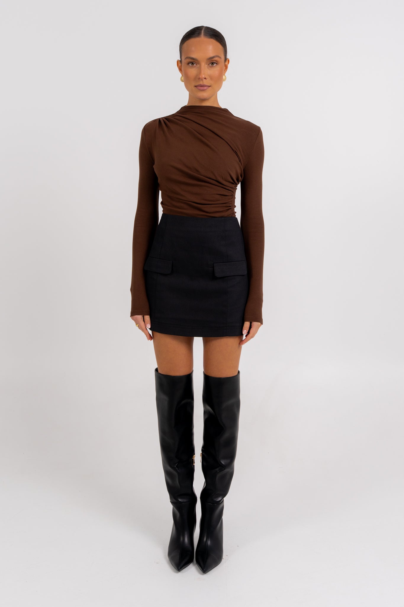 Basilio Mini Skirt Black