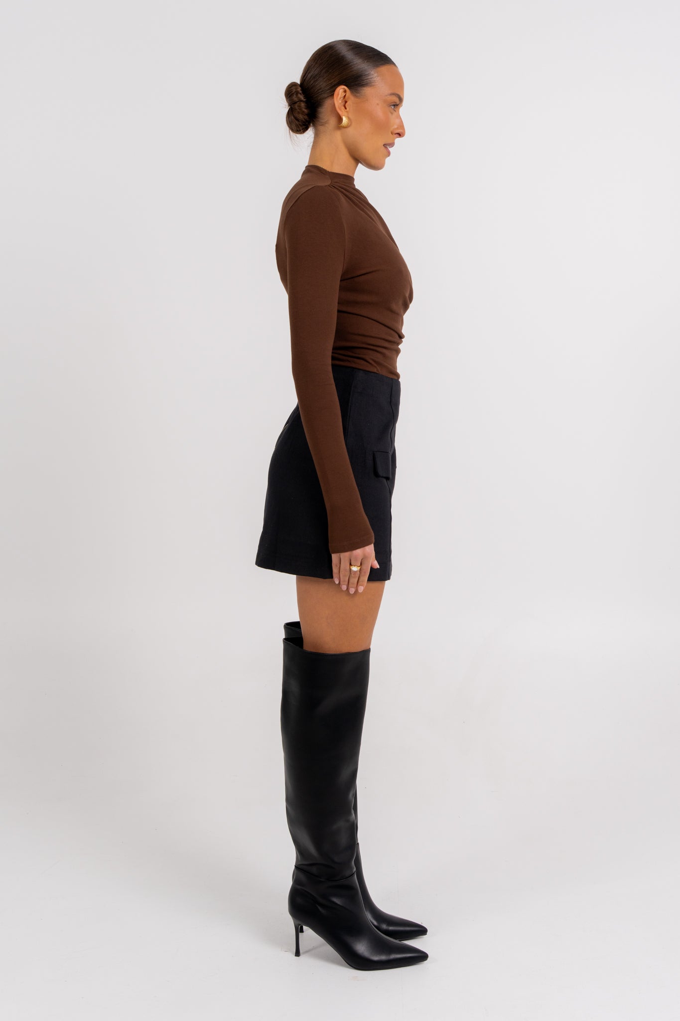 Basilio Mini Skirt Black