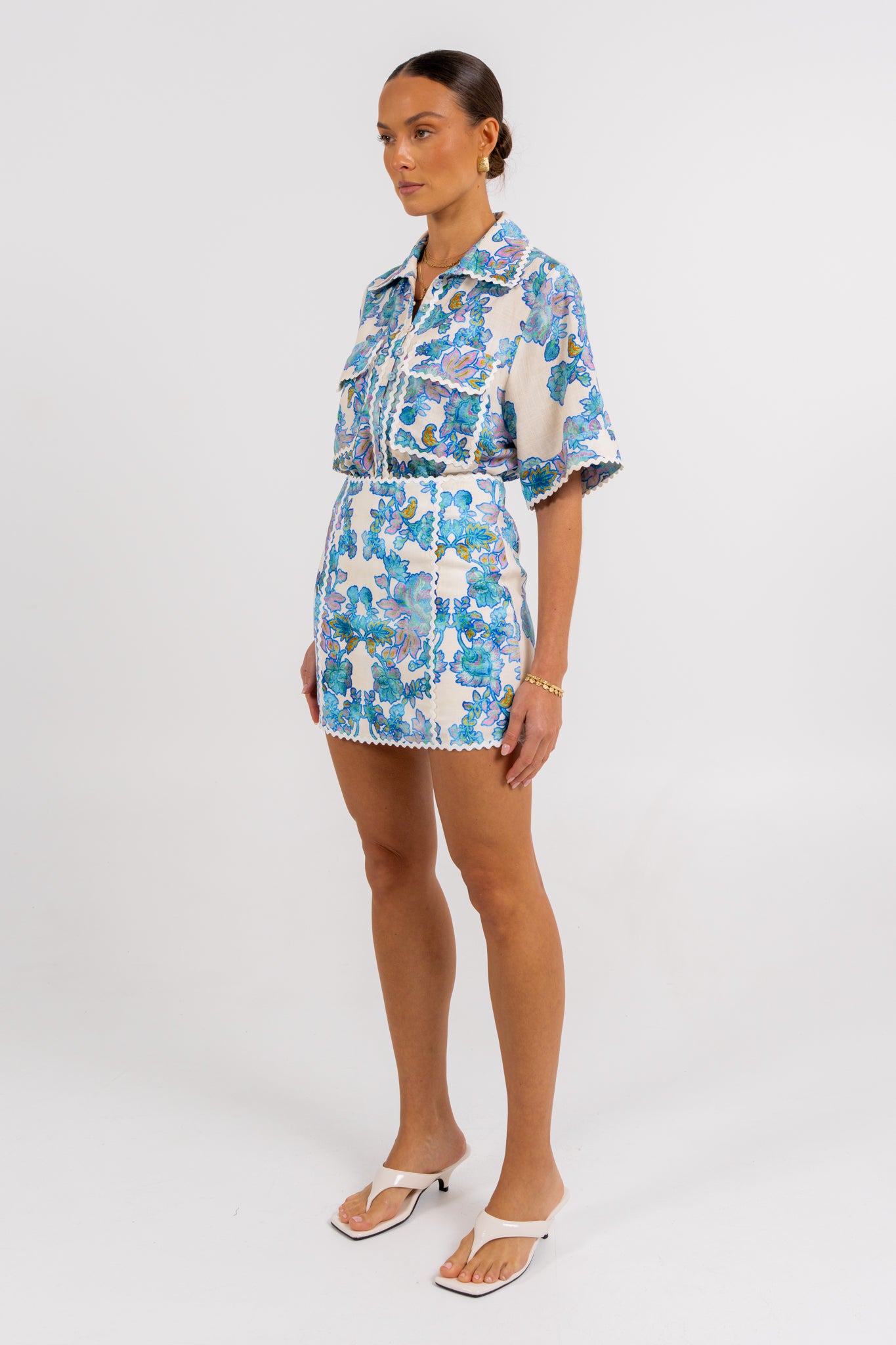 Aprire Mini Skirt Inkora Print